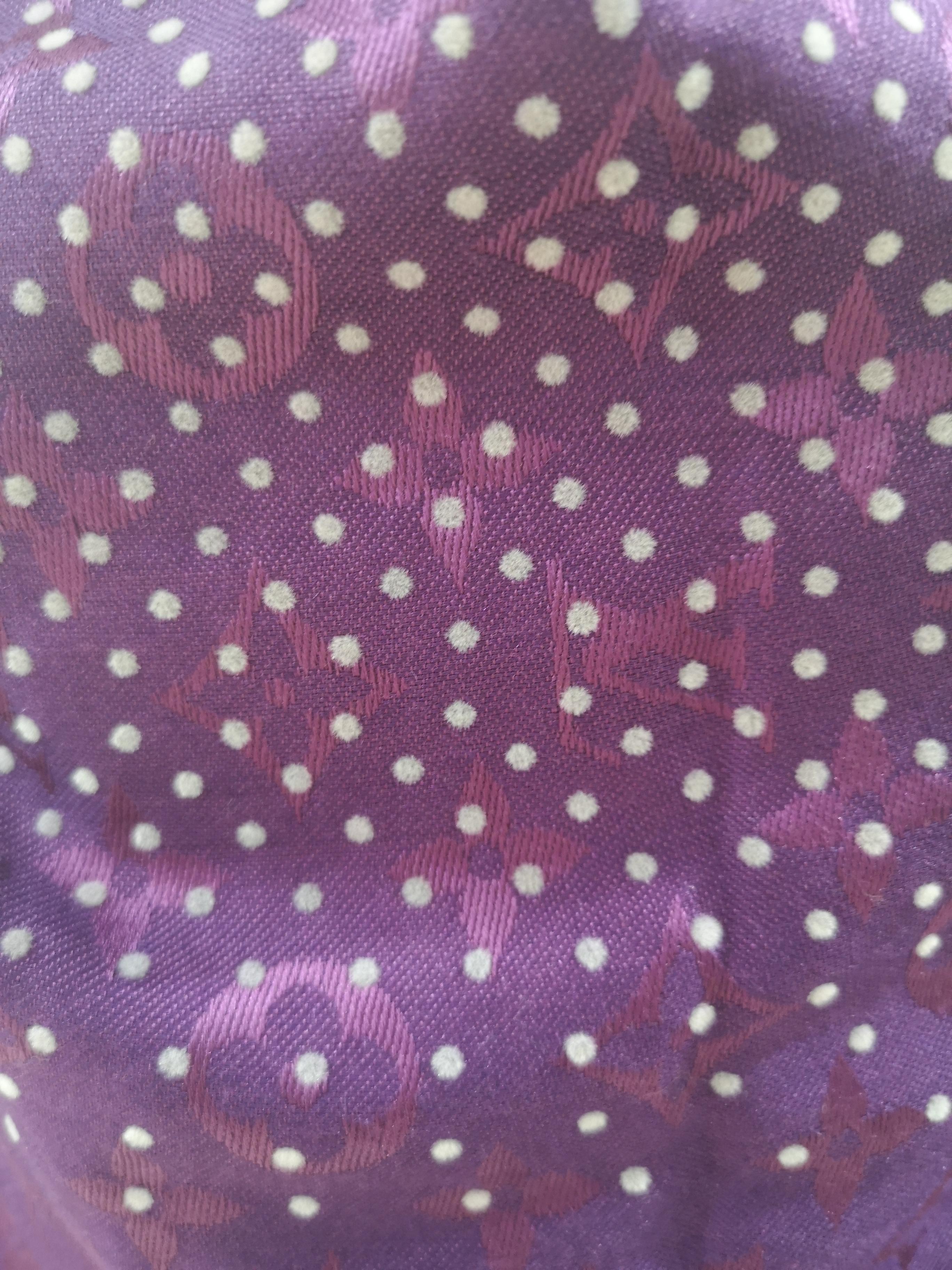 Black Louis Vuitton purple monograshawl