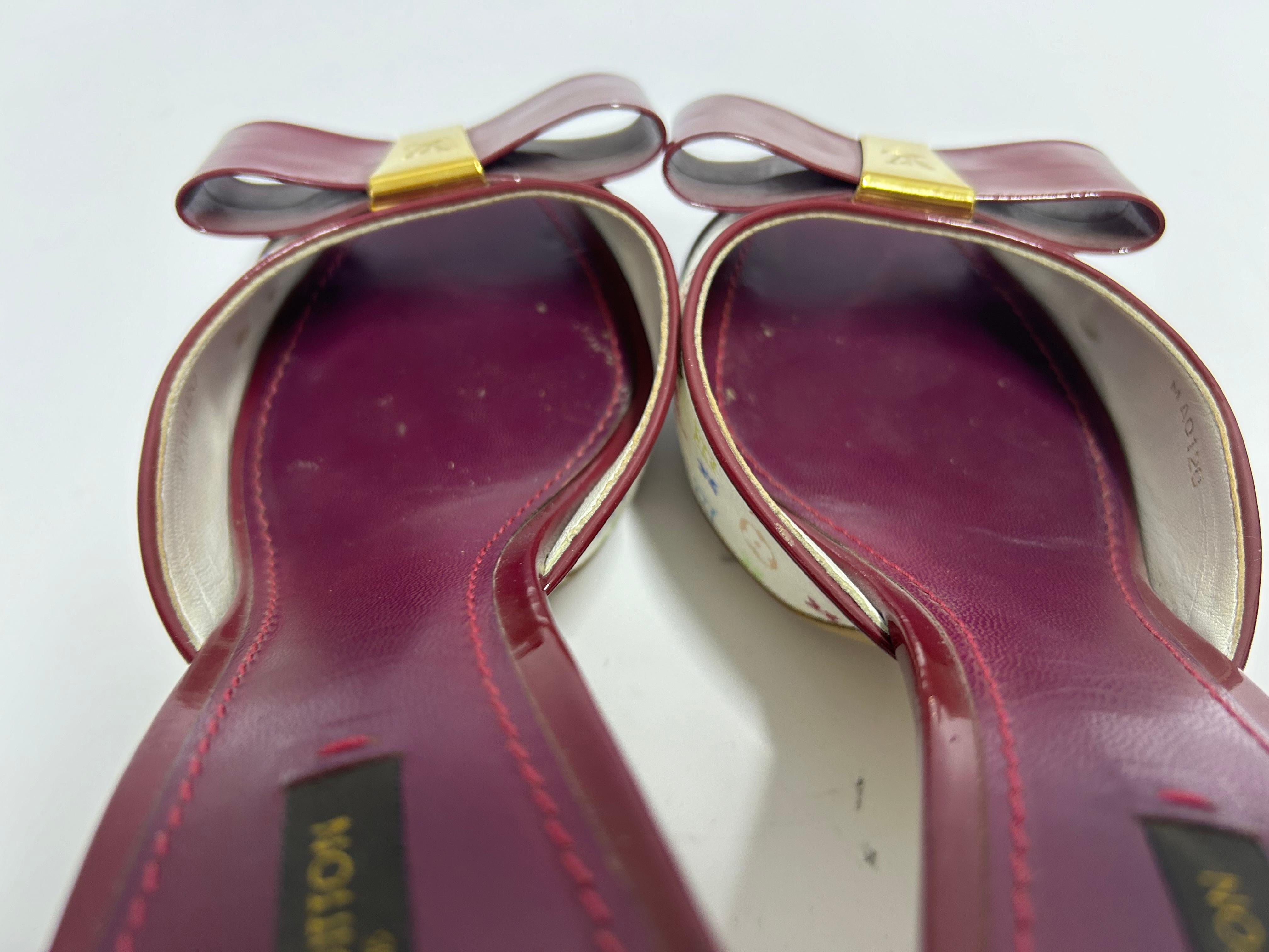 Louis Vuitton Purple Mules Size EU 40 For Sale 12