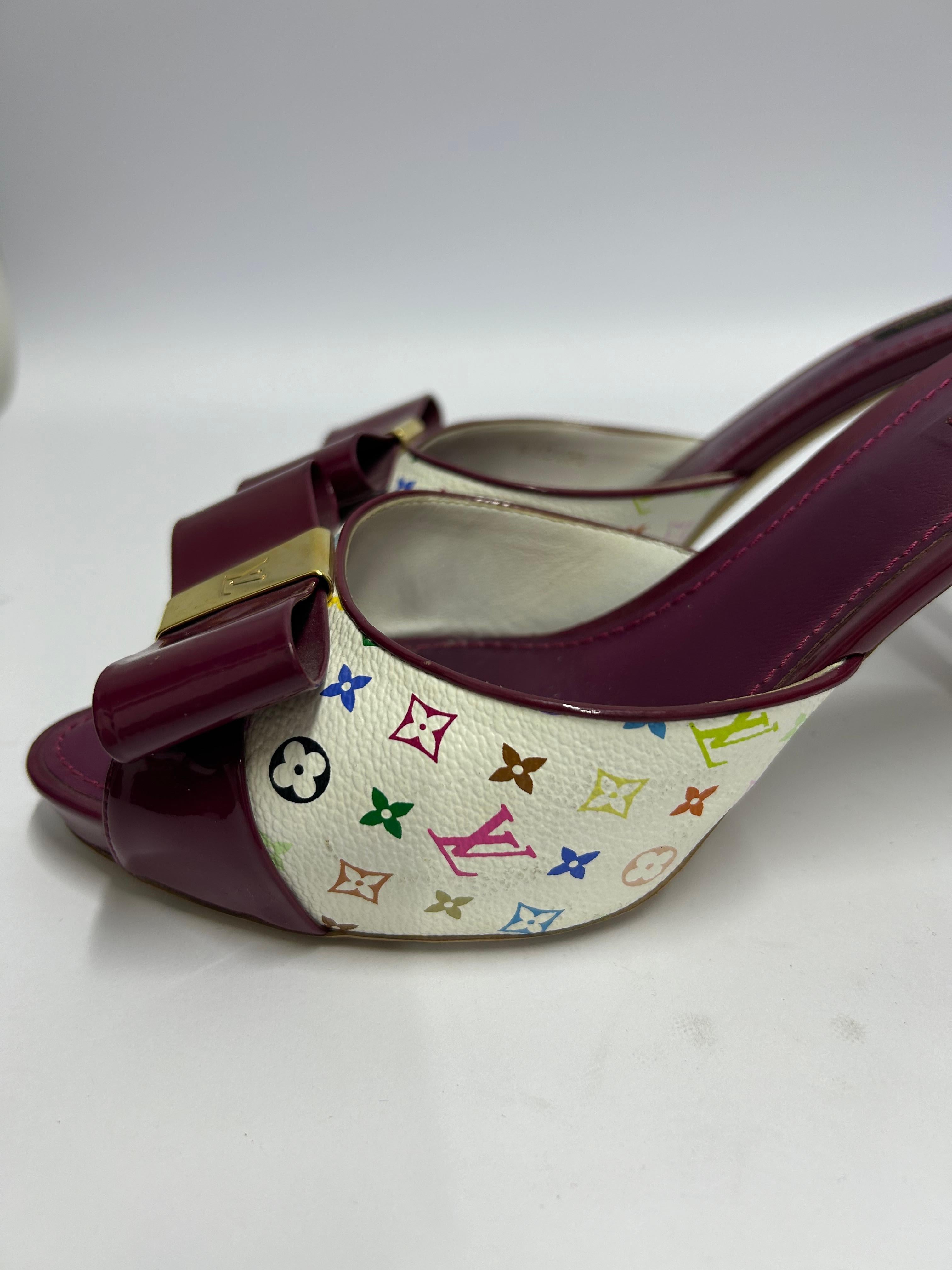 Mules violettes Louis Vuitton Taille EU 40 en vente 14