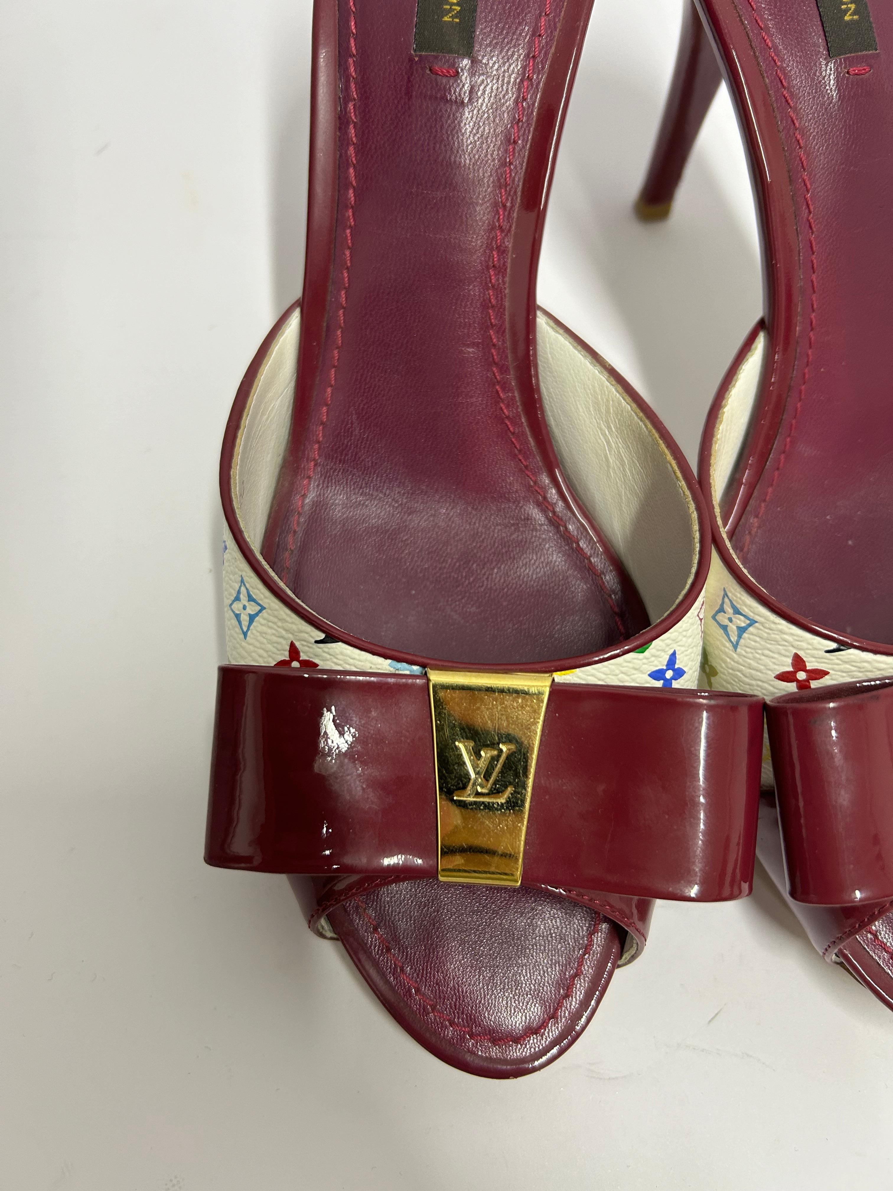 Louis Vuitton Lila Pantoletten Größe EU 40 im Angebot 5