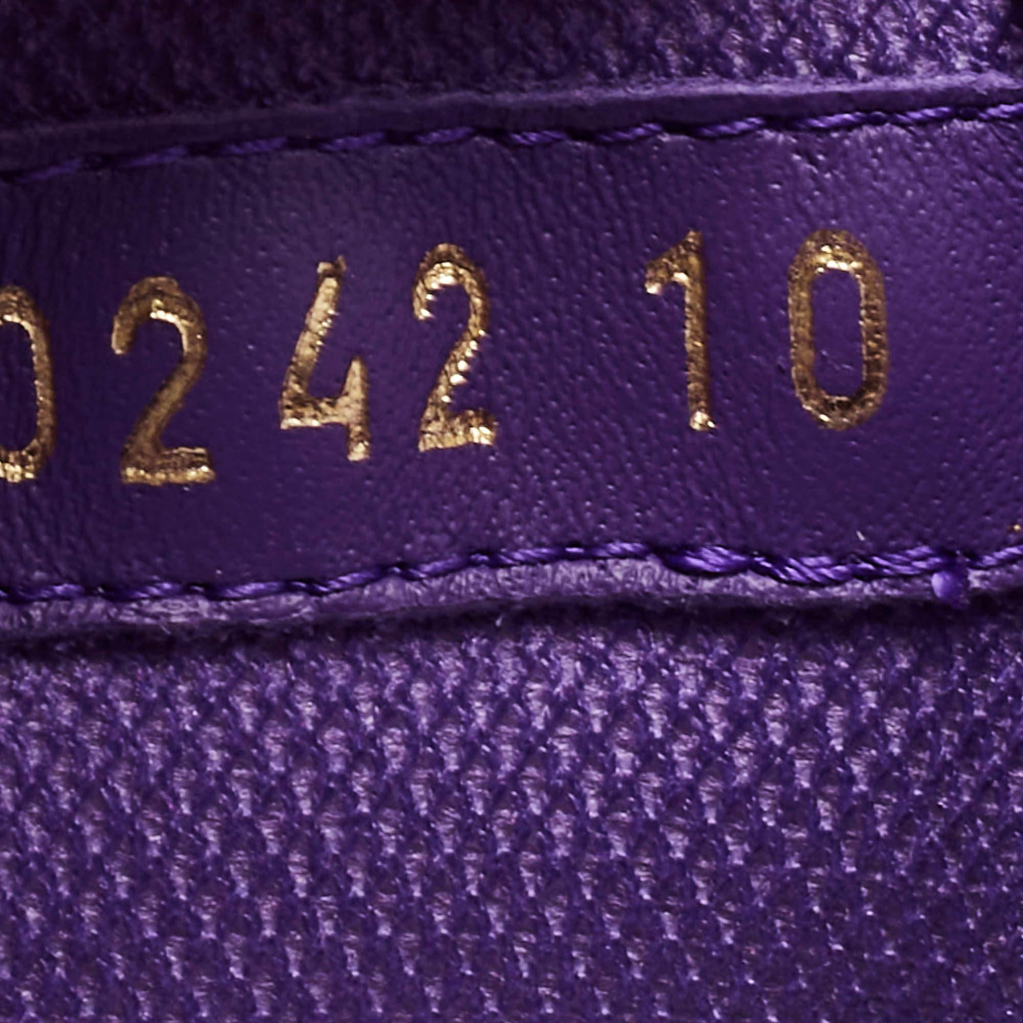 Violet Louis Vuitton Purple Patent Leather LV Trainer Low Top Sneakers Size 44