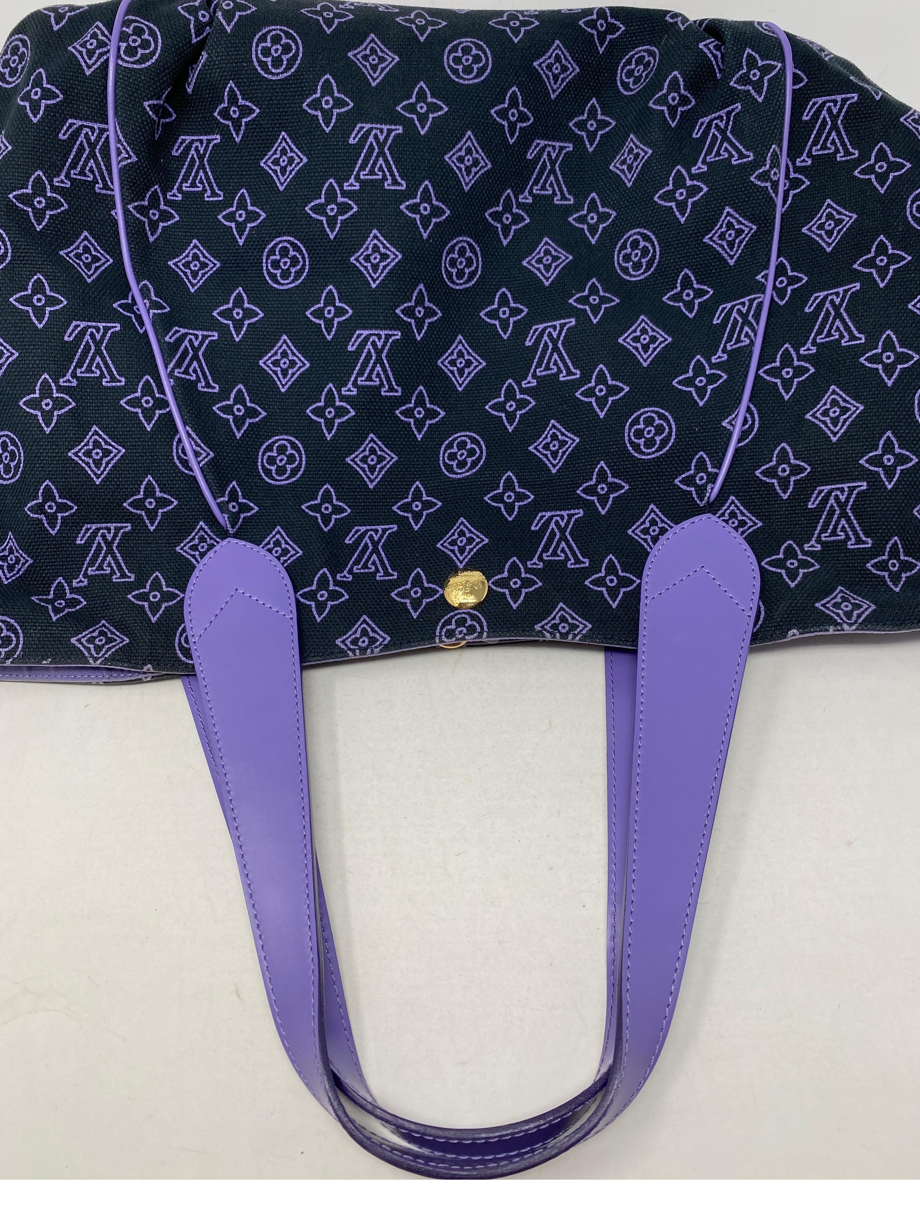 Louis Vuitton Purple Tote Bag  3