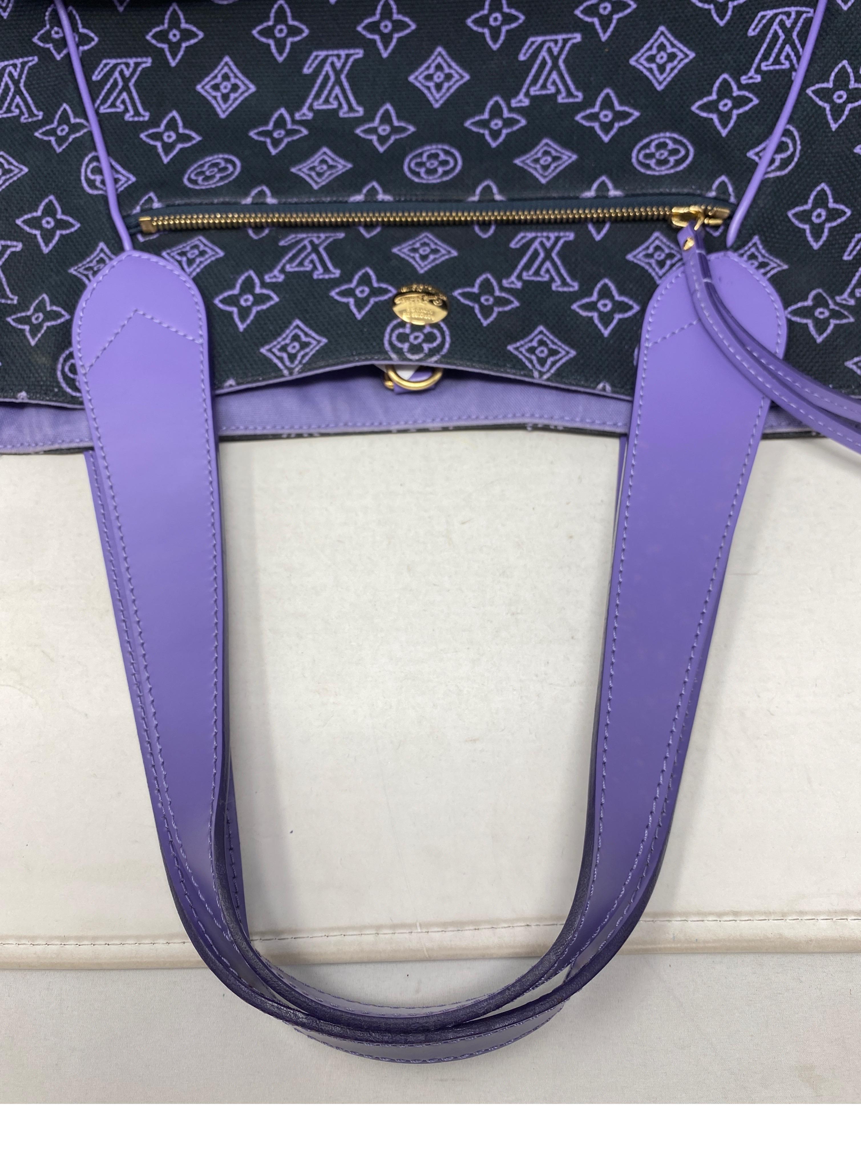 Louis Vuitton Purple Tote Bag  4