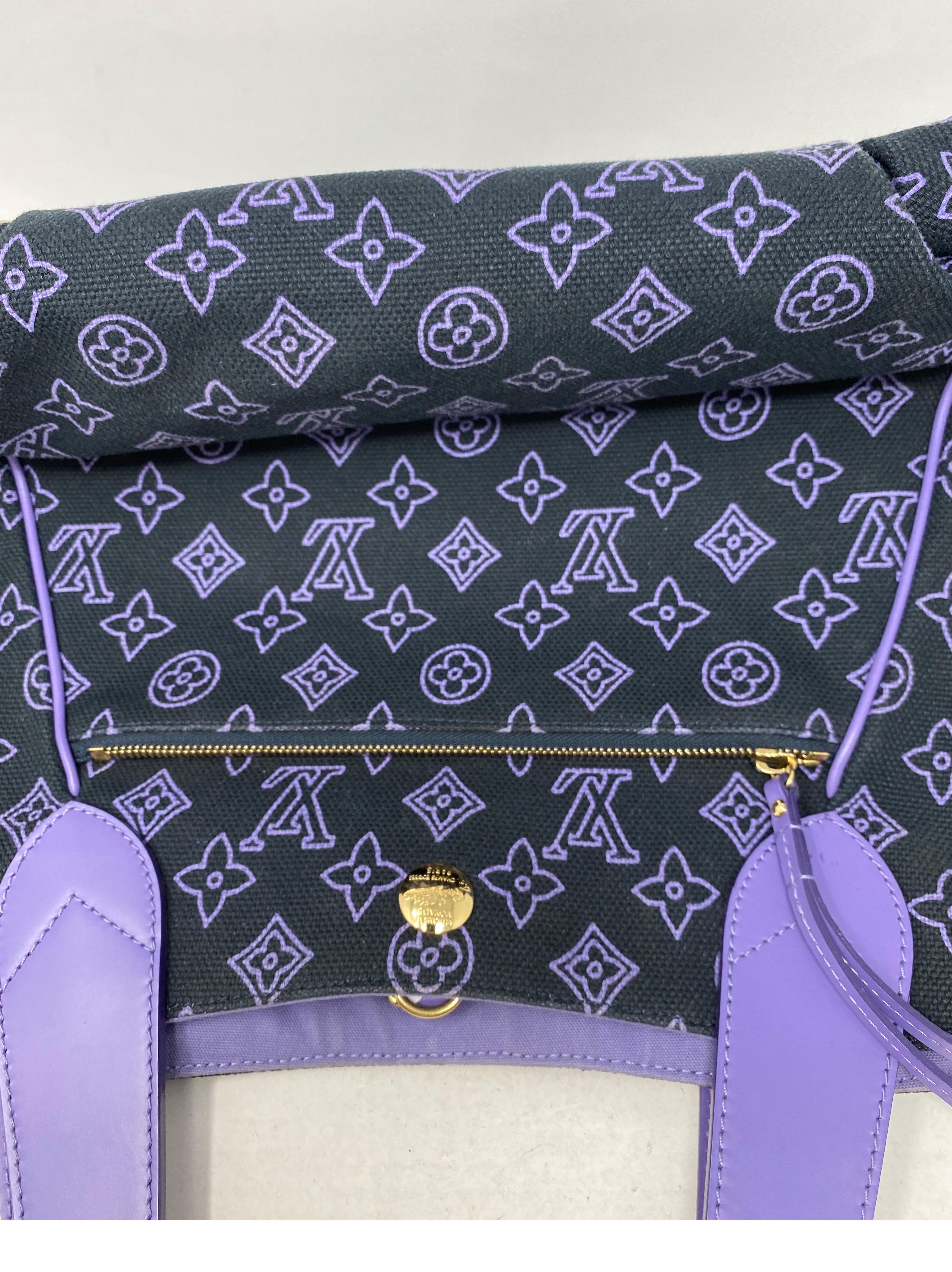 Louis Vuitton Purple Tote Bag  5