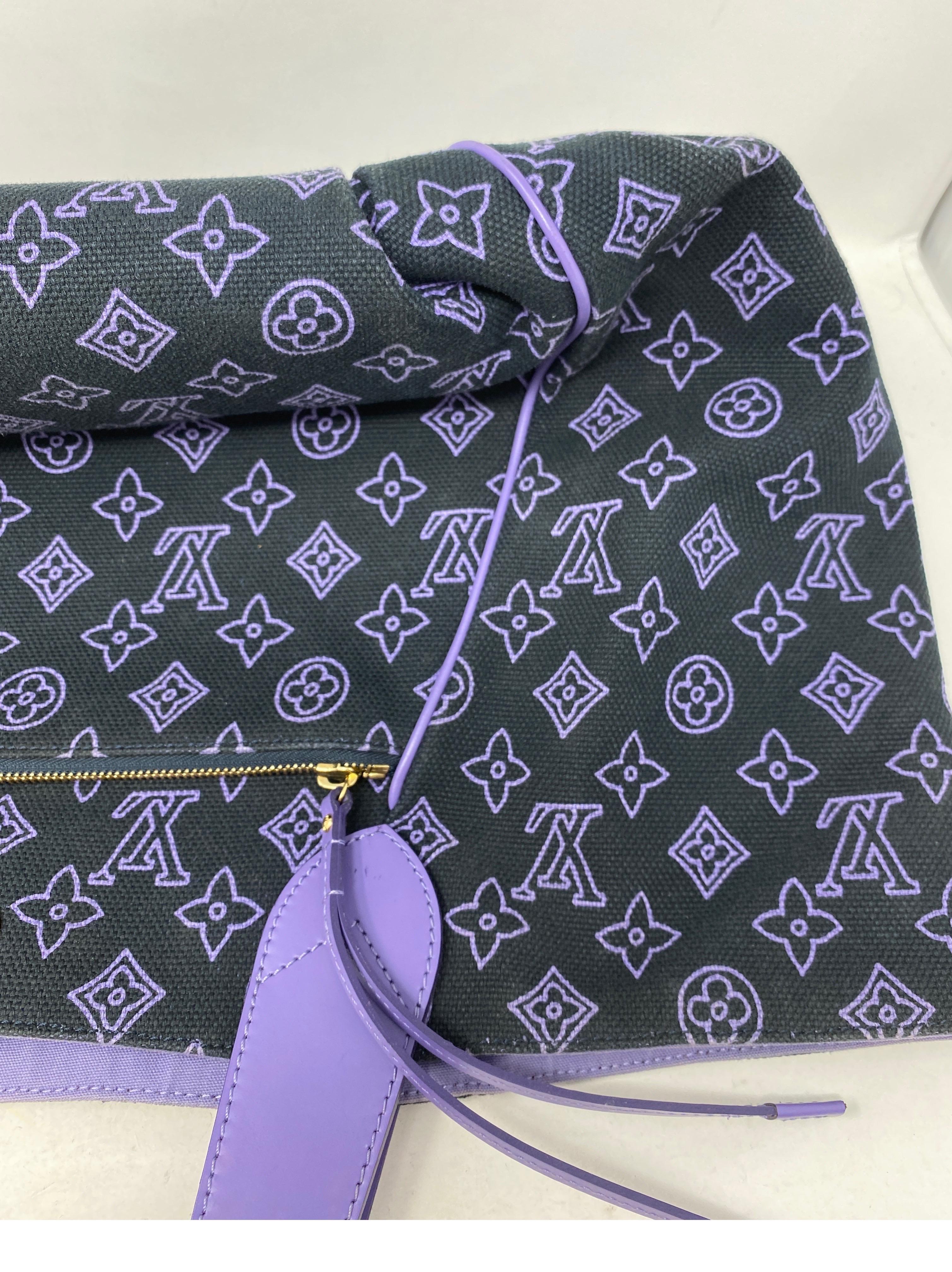 Louis Vuitton Purple Tote Bag  6