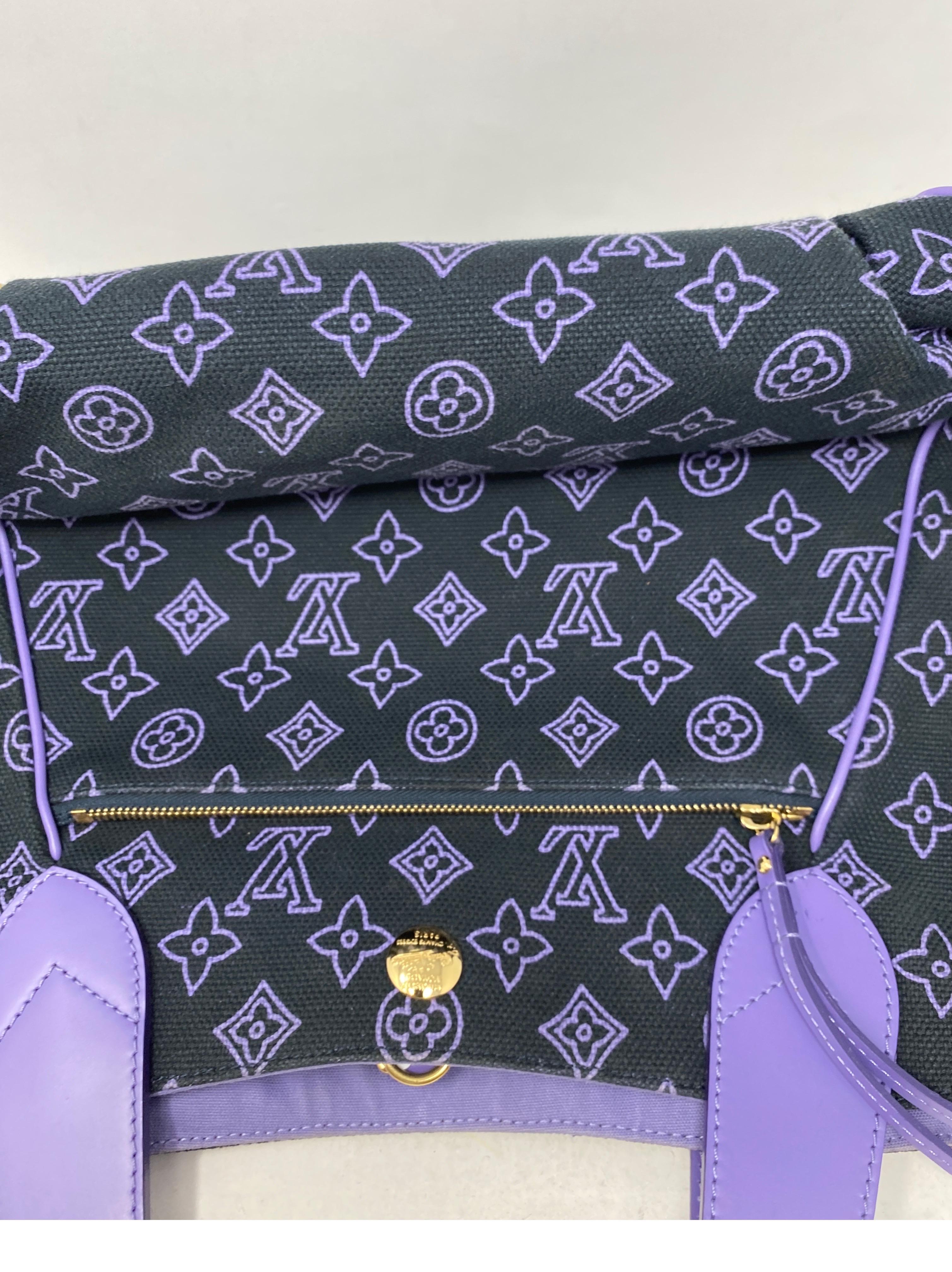 Louis Vuitton Purple Tote Bag  7