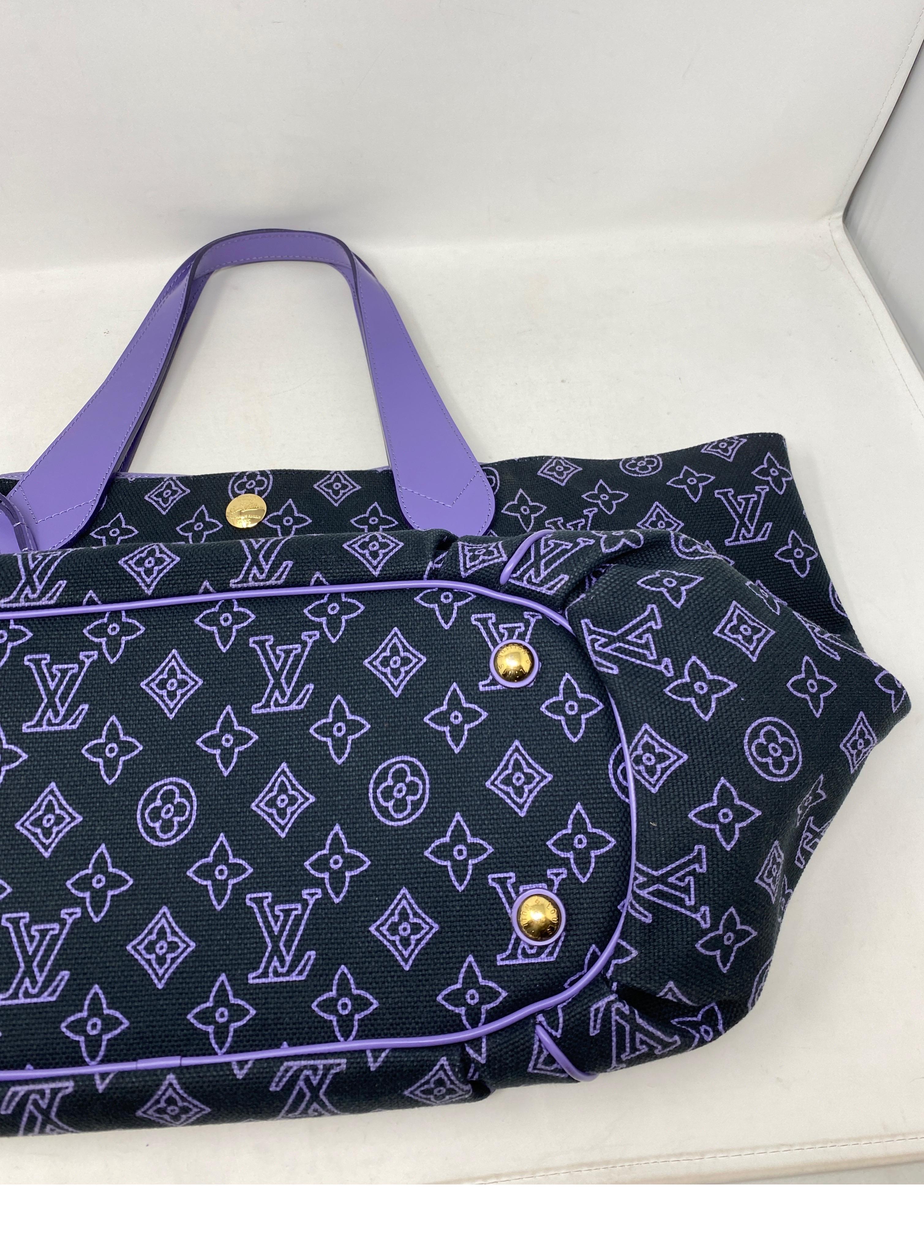 Louis Vuitton Purple Tote Bag  11