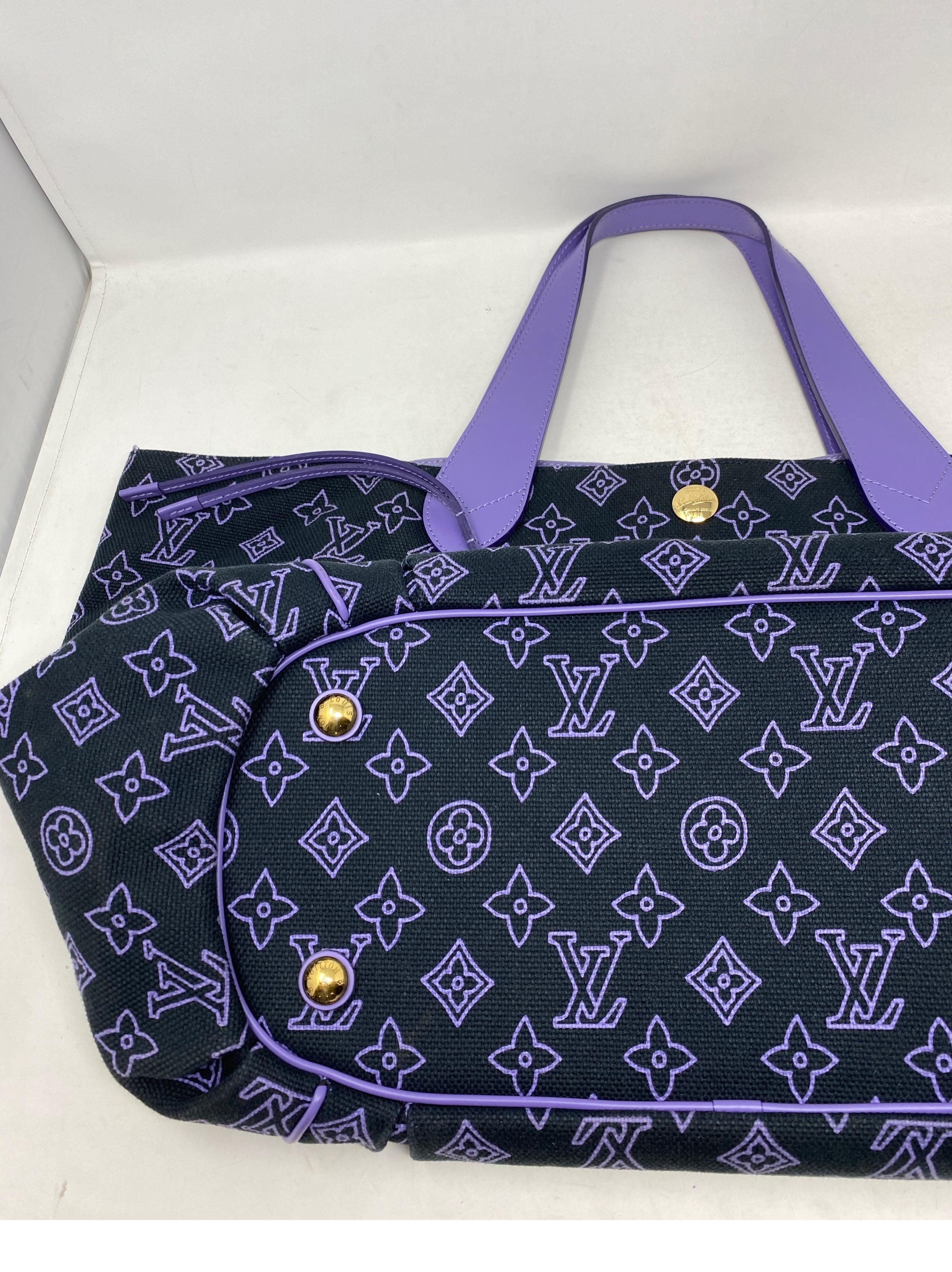 Louis Vuitton Purple Tote Bag  12