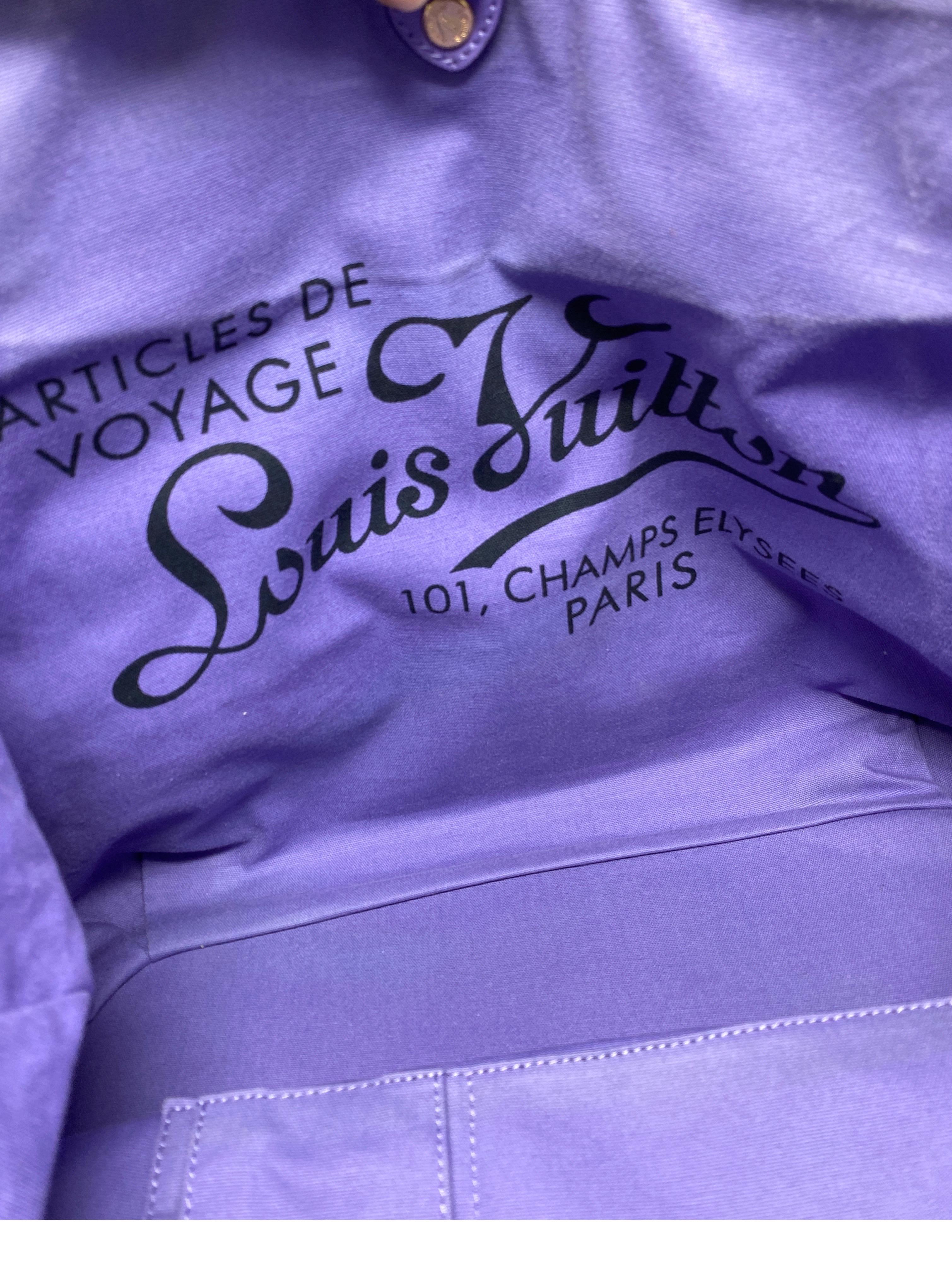 Black Louis Vuitton Purple Tote Bag 