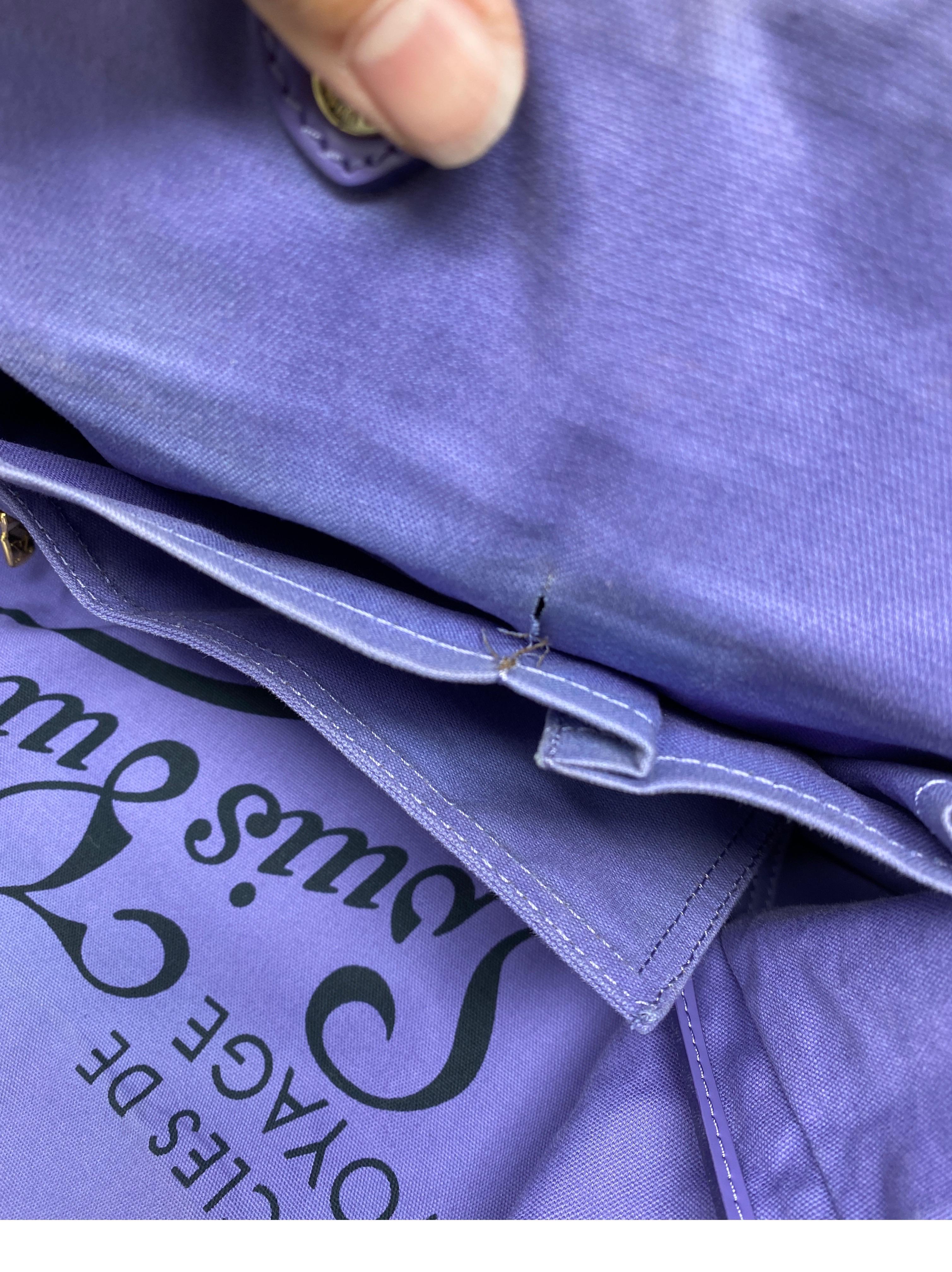 Louis Vuitton Purple Tote Bag  1