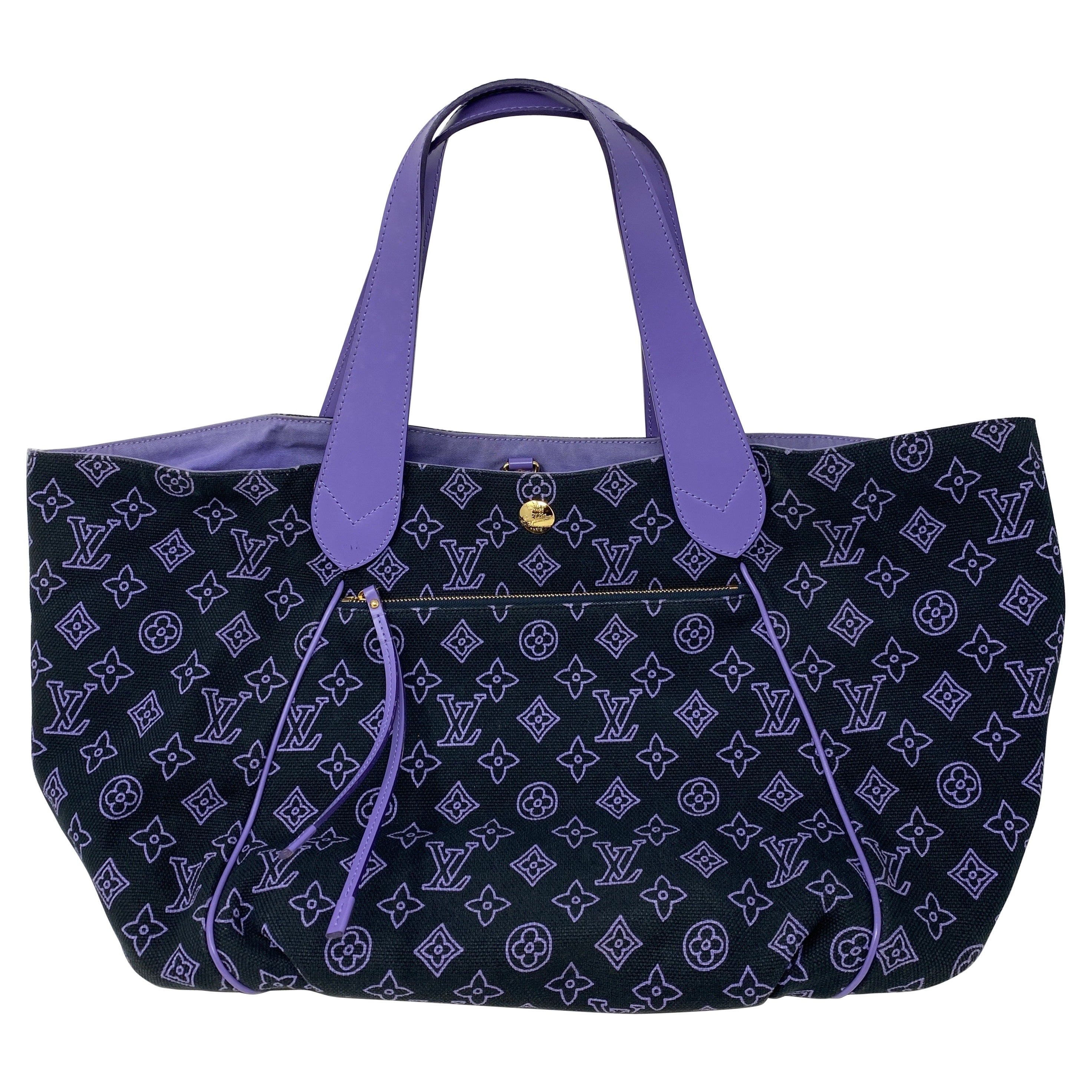 Louis Vuitton Purple Tote Bag