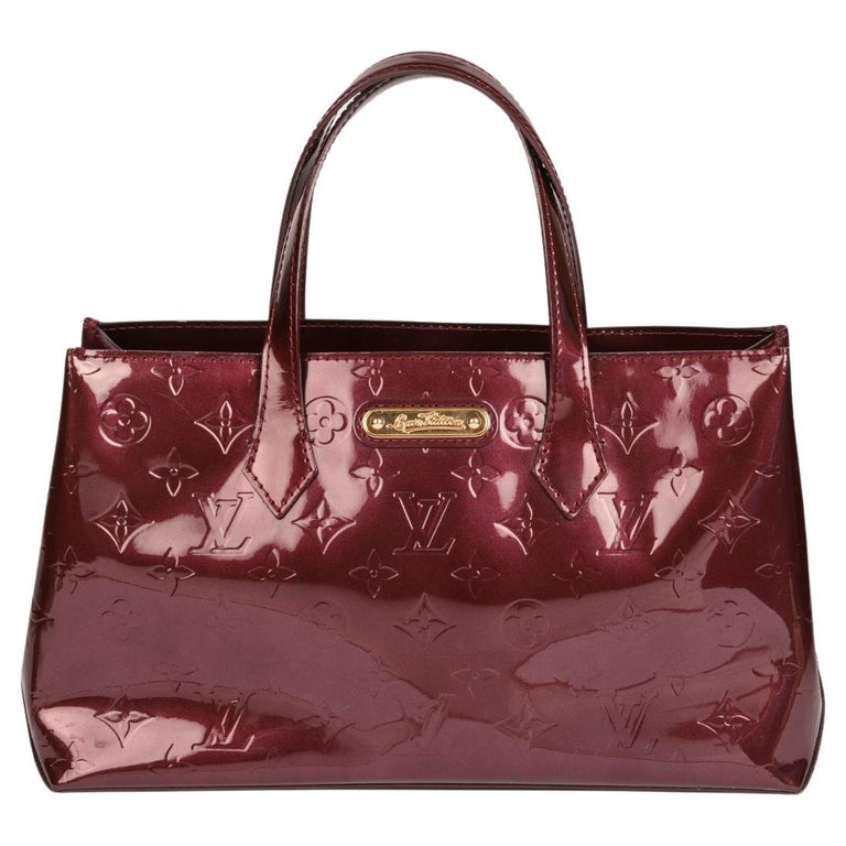 LOUIS VUITTON Purple Vernis Leather Wilshire PM For Sale at 1stDibs