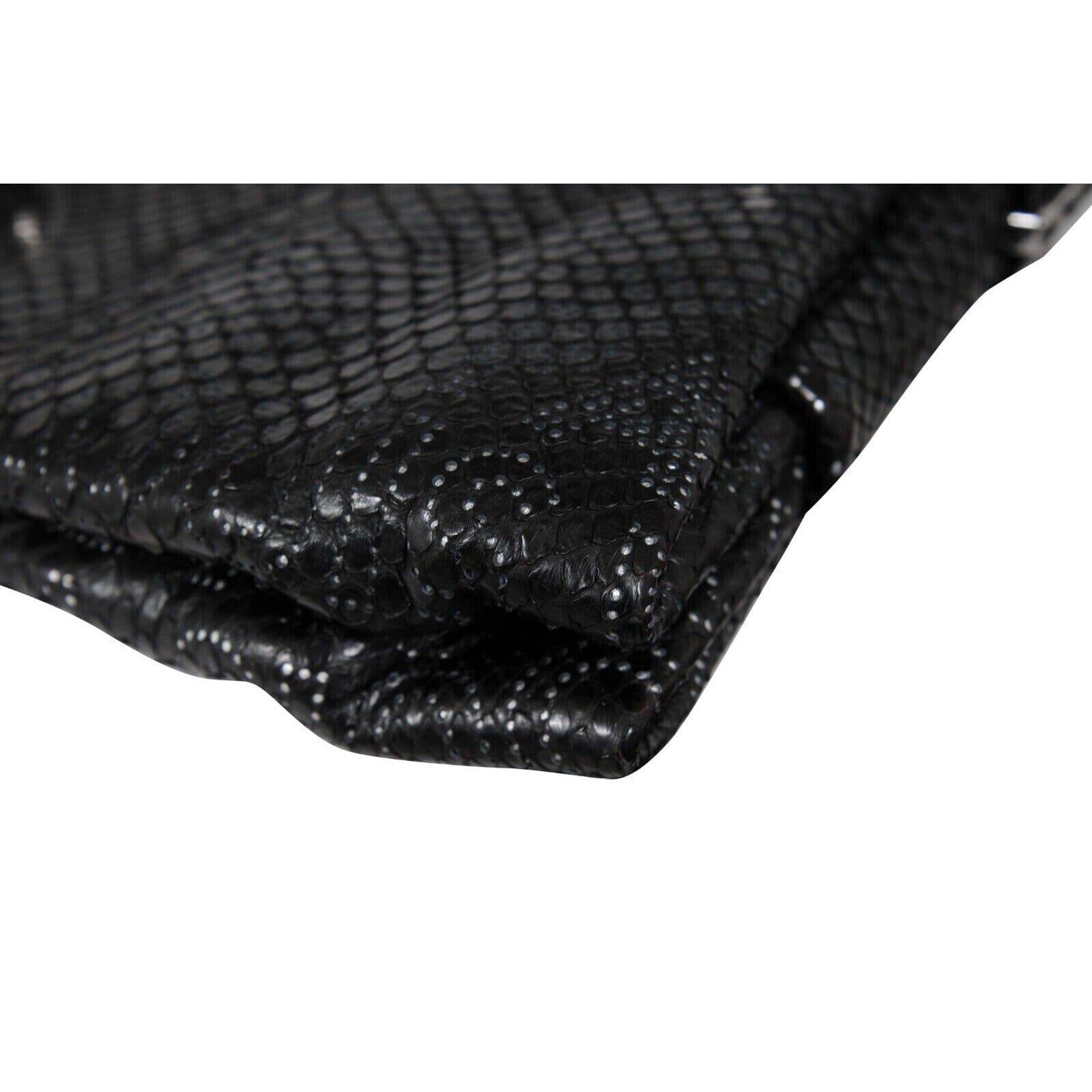 Louis Vuitton Python Perfore Lutece Shoulder Bag Black Silver Logo AW 2008 Y2k en vente 2