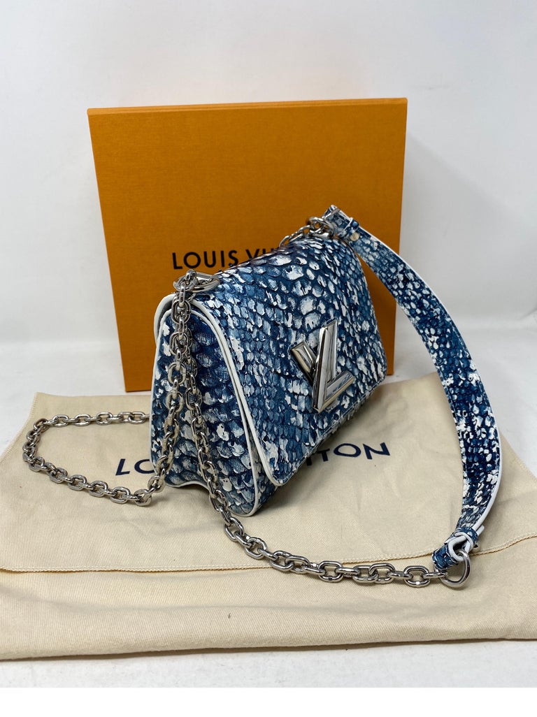 Louis Vuitton Damier Monogram Pop Twist MM - Blue Crossbody Bags