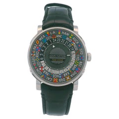 Louis Vuitton Q5D20 Escalar Timezone Steel Watch