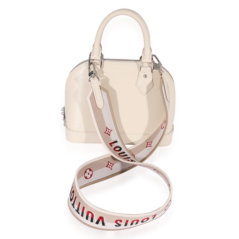LV Alma BB Epi Leather ( Quartz White), Luxury, Bags & Wallets on Carousell