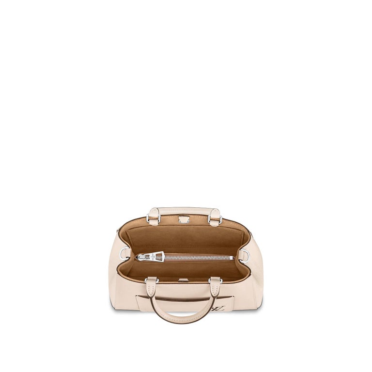 Louis Vuitton Quartz White Epi Grained Cowhide Leather Marelle BB Tote