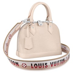 Louis Vuitton Quartz White Epi Leather Alma BB Bag 