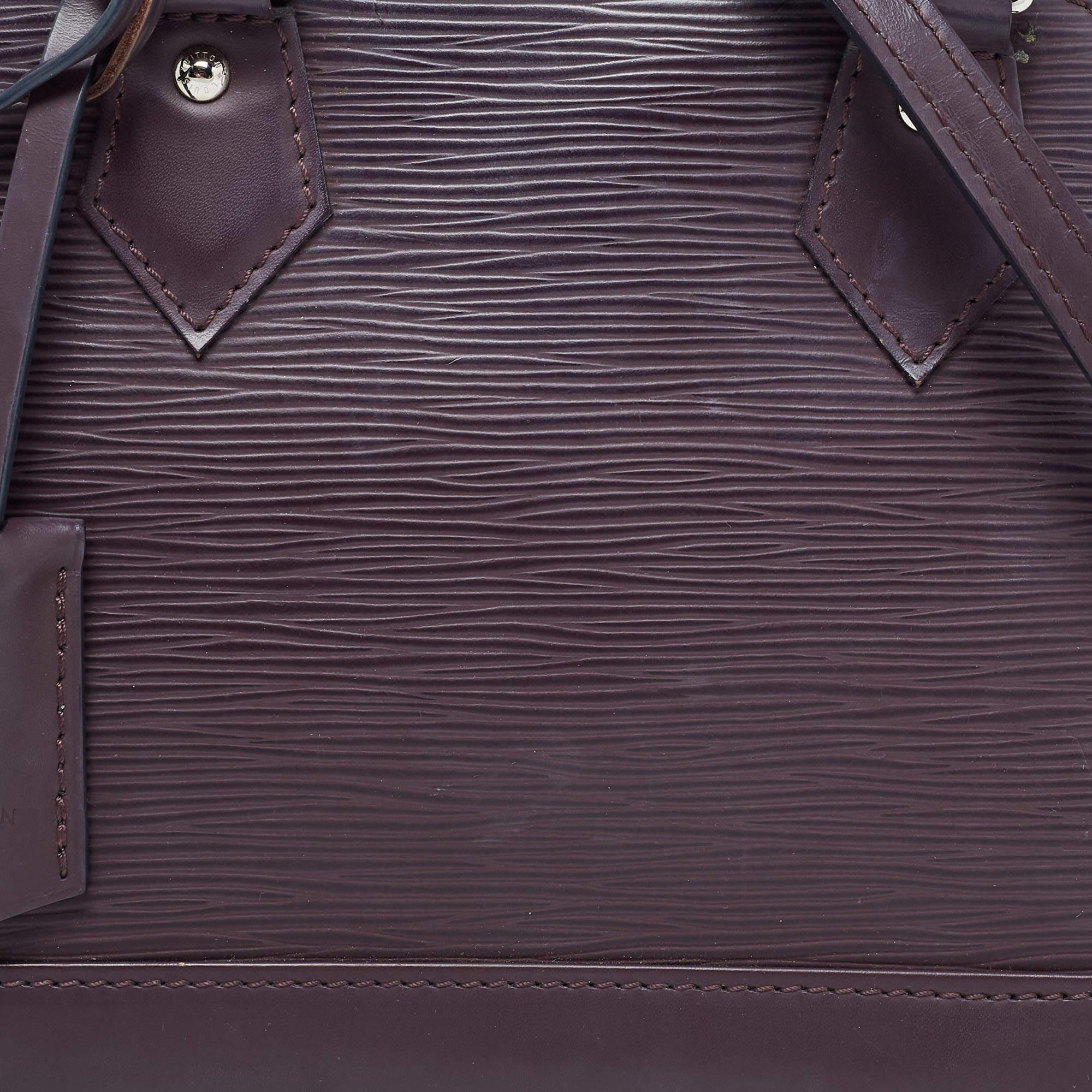 Louis Vuitton Quetsche Epi Leather Alma BB Bag For Sale 8
