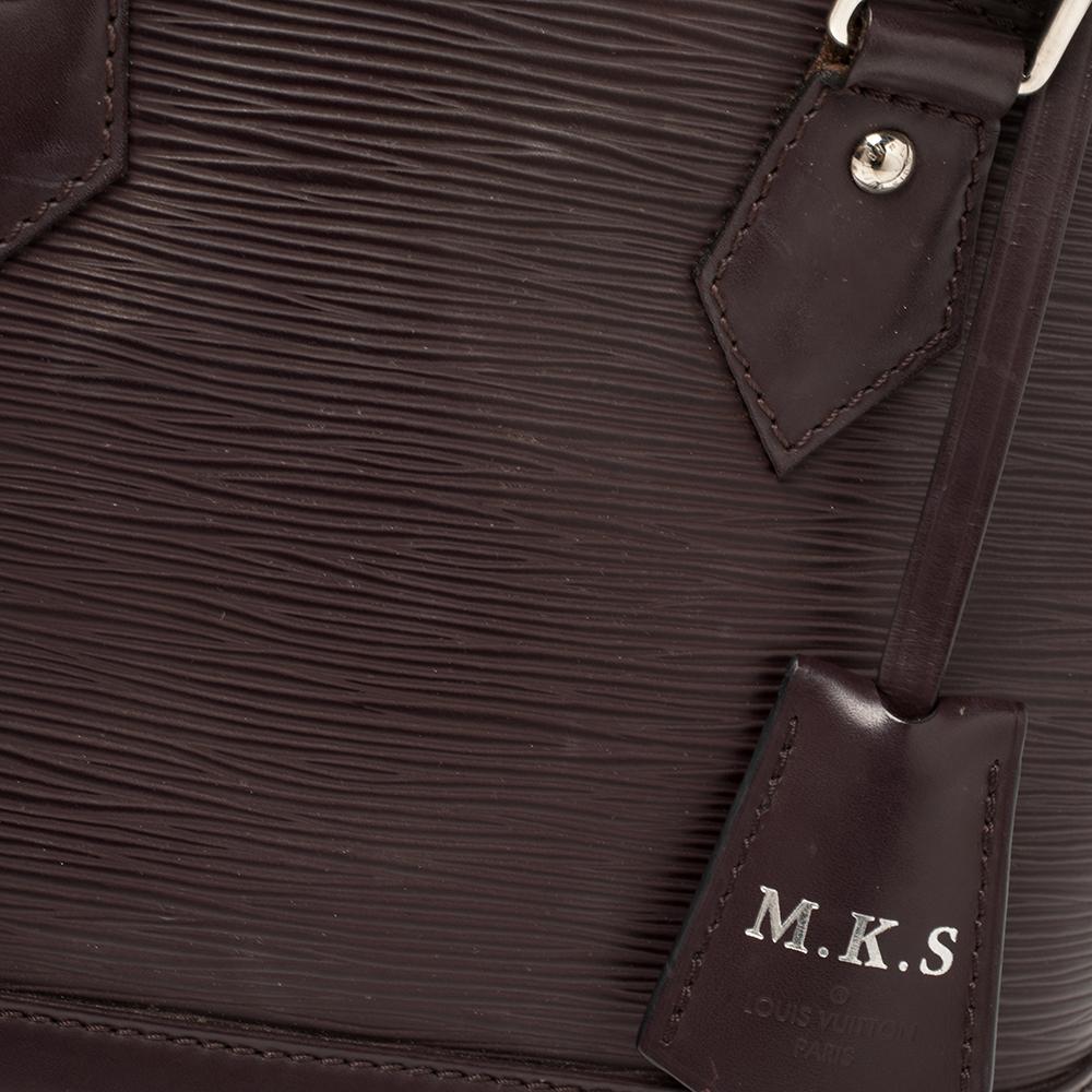 Louis Vuitton Quetsche Epi Leather Alma BB Bag In Good Condition In Dubai, Al Qouz 2