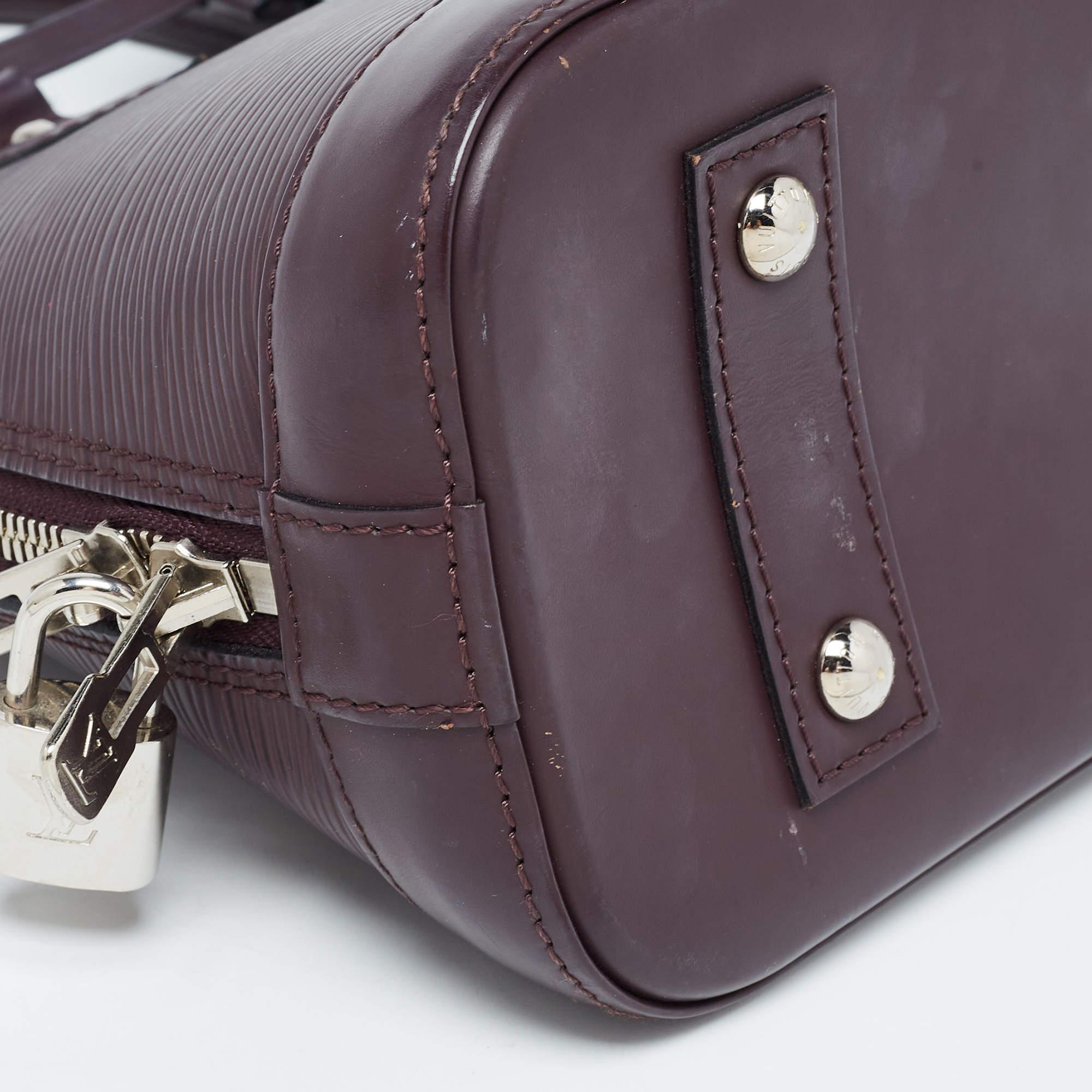 Louis Vuitton Quetsche Epi Leather Alma BB Bag For Sale 1