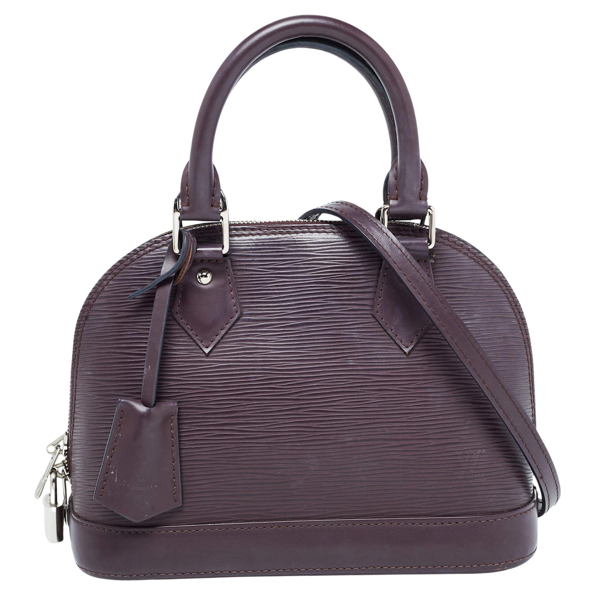 Louis Vuitton Quetsche Epi Leather Alma BB Bag For Sale