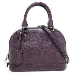Used Louis Vuitton Quetsche Epi Leather Alma BB Bag
