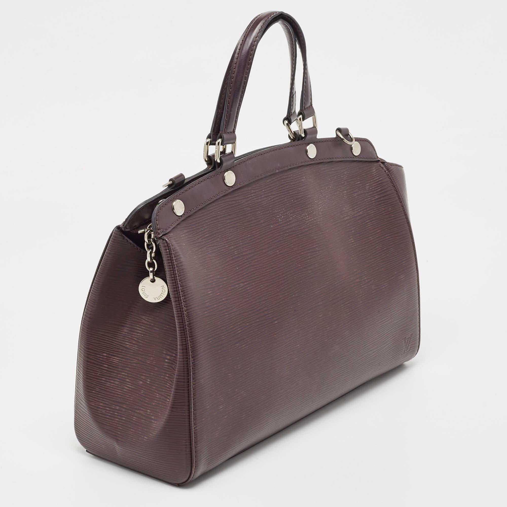 Gray Louis Vuitton Quetsche Epi Leather Brea MM Bag