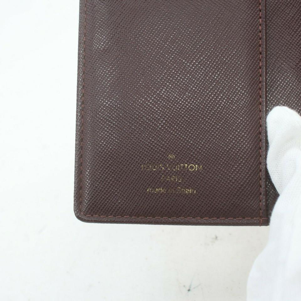Louis Vuitton Grey x Blue Monogram Mini Lin Small Ring Agenda PM 351lvs525