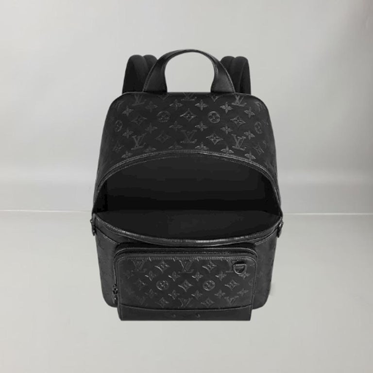 Louis Vuitton Racer Backpack Black Monogram Shadow Leather at