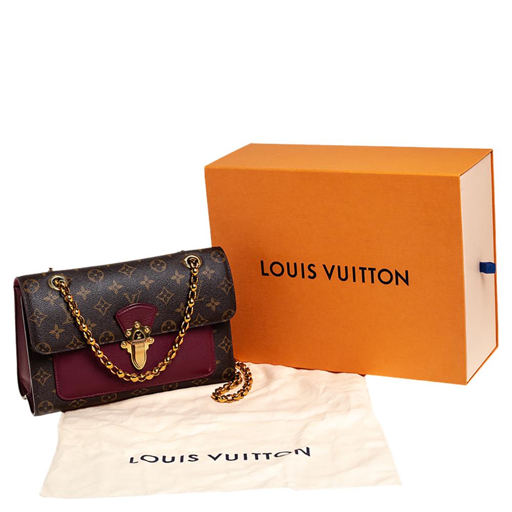 Louis Vuitton Borsa Victoire in tela Monogram con uva passa 9