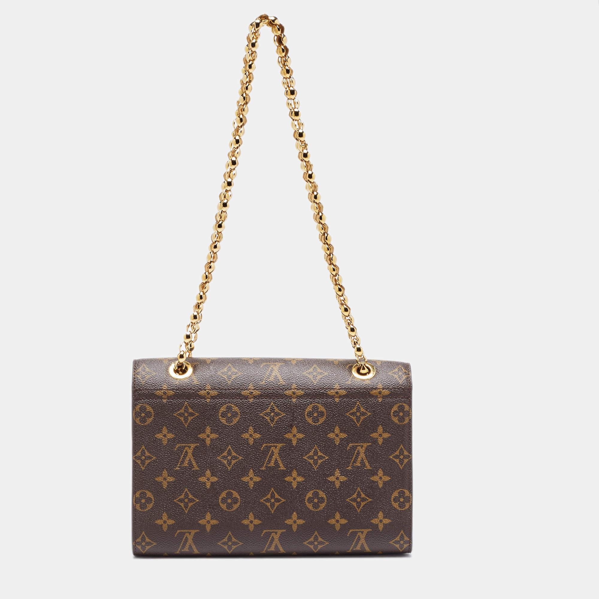 Louis Vuitton Raisin Monogram Canvas Victoire Bag In Good Condition In Dubai, Al Qouz 2