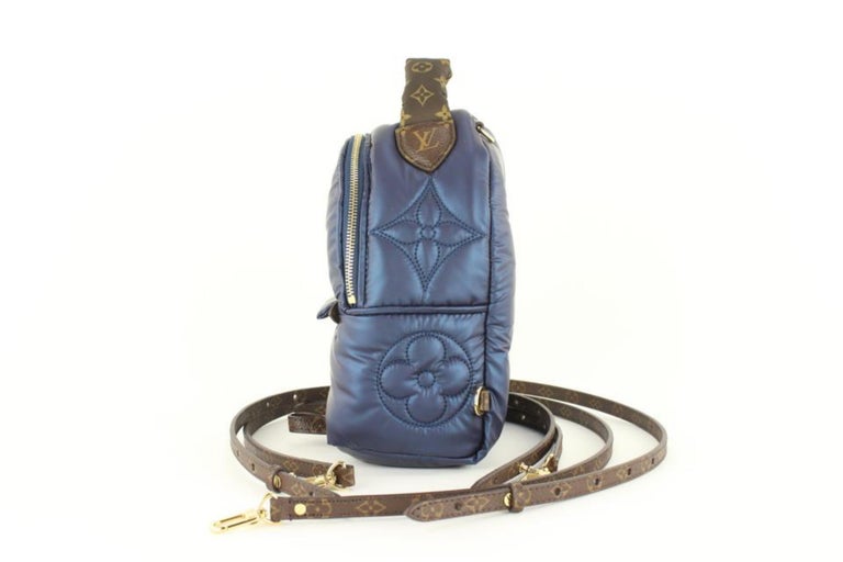 Louis Vuitton Palm Springs Backpack Damier and Monogram Patchwork Denim  Mini Blue 184294214