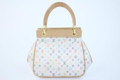 Louis Vuitton ( Rare ) Abelia Satin Wooden 11lvty62317 Multicolor Satchel