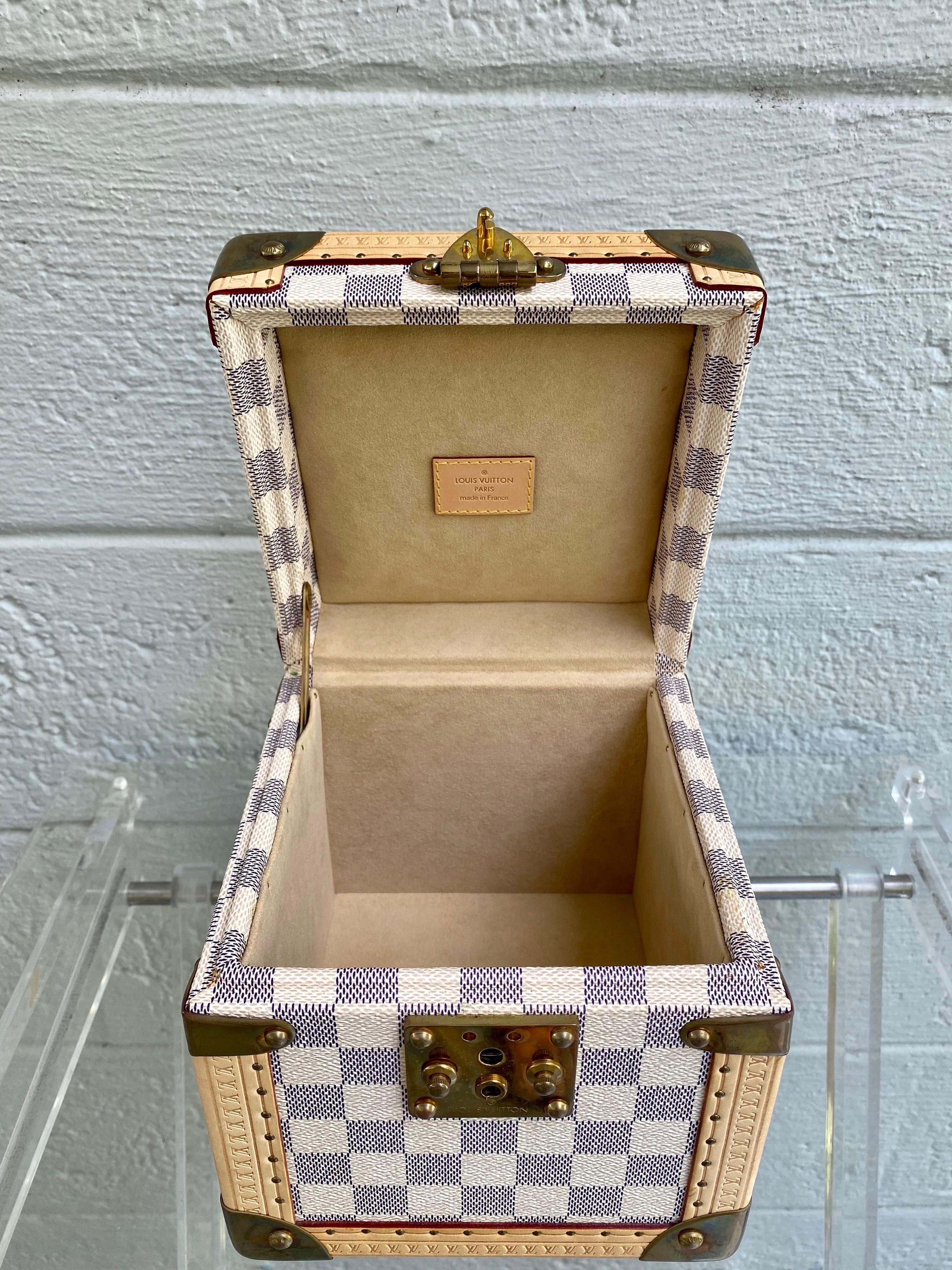 Louis Vuitton Rare Azur Limited Edition Jewelry Trunk Case GM 4