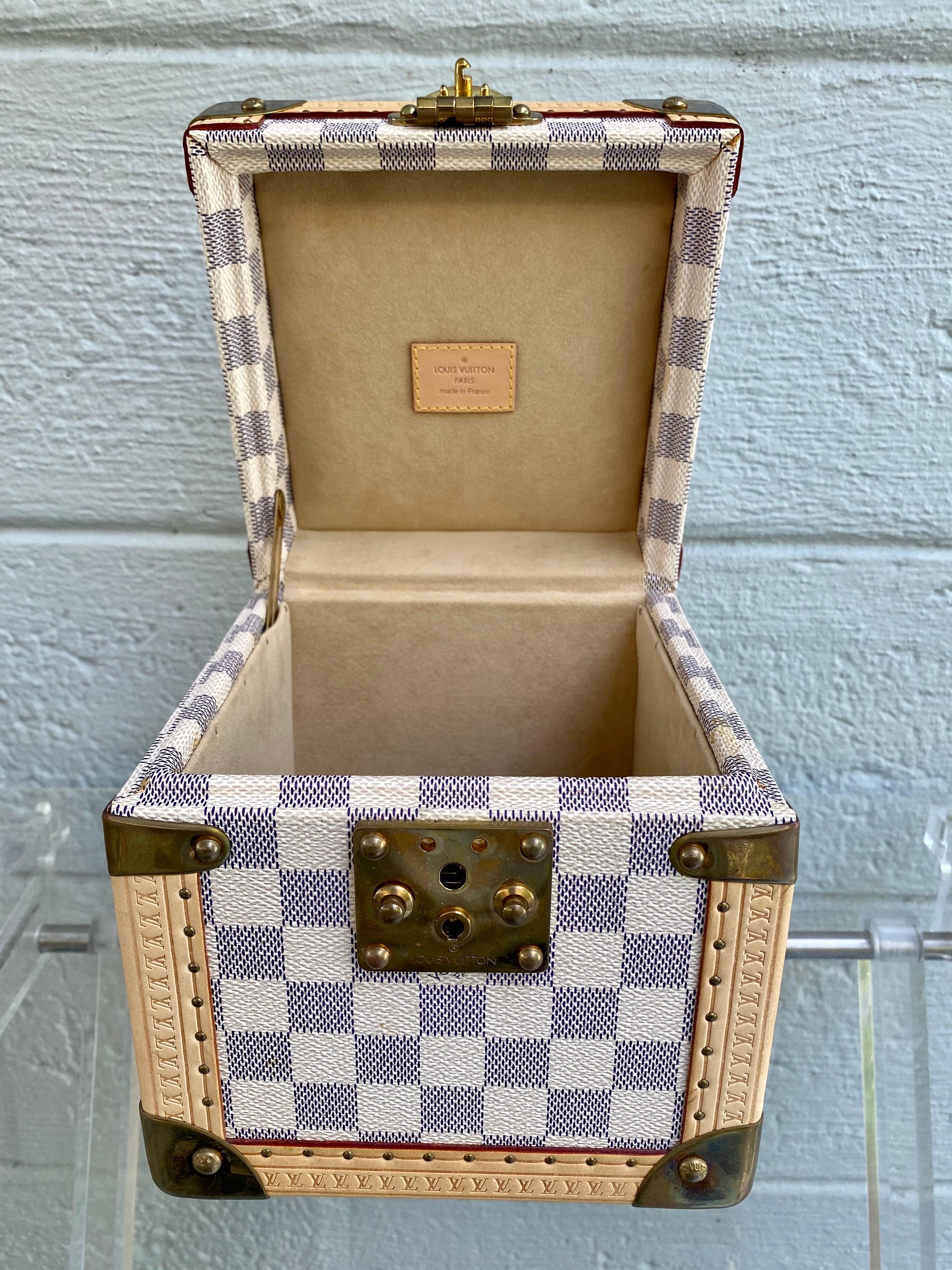 Louis Vuitton Rare Azur Limited Edition Jewelry Trunk Case GM 5