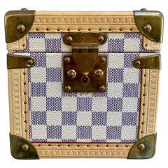 Louis Vuitton Rare Azur Limited Edition Jewelry Trunk Case GM
