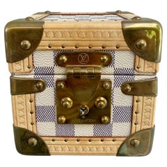 Louis Vuitton Rare Azur Limited Edition Mini Jewelry Trunk Case PM
