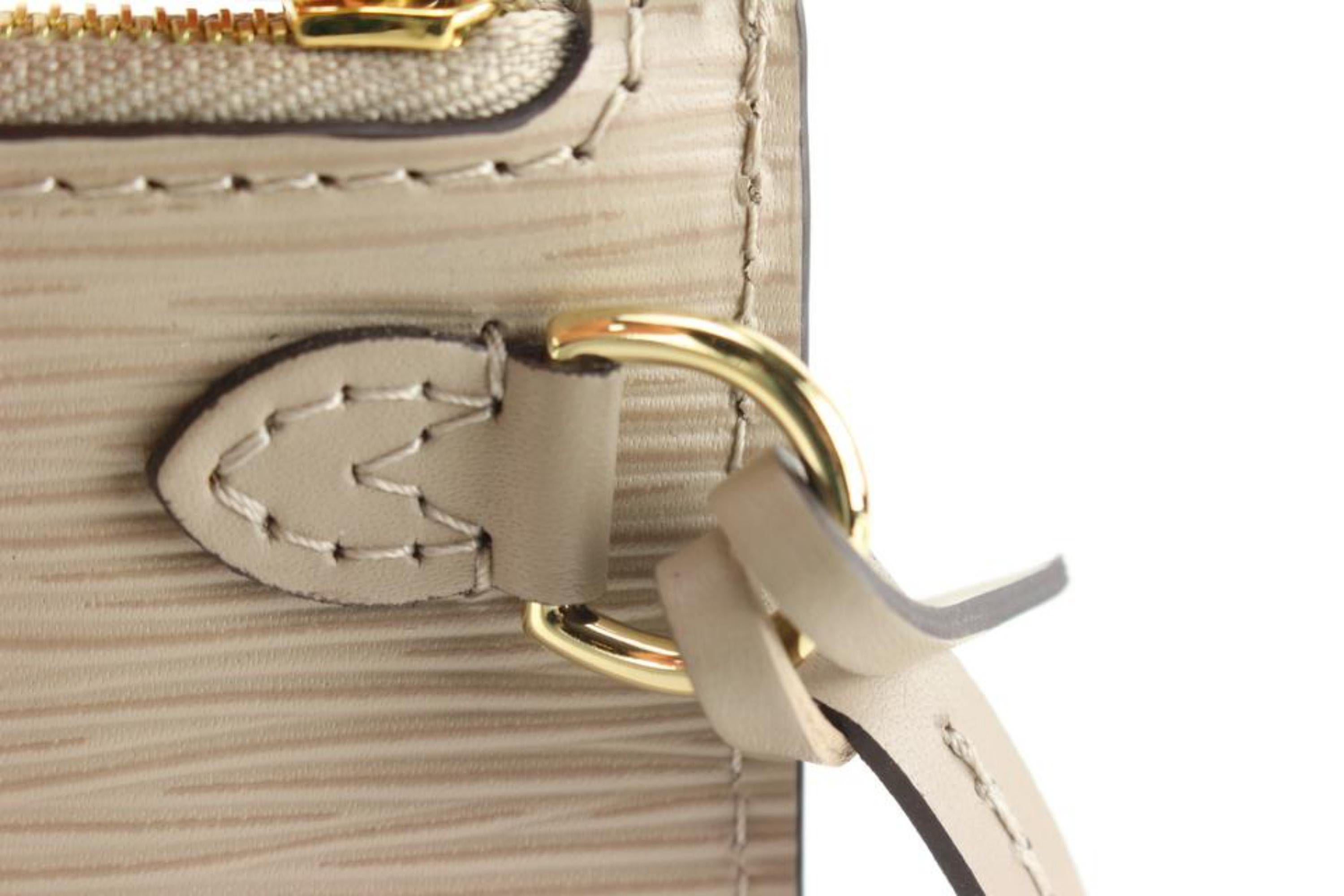 Women's Louis Vuitton Rare Beige Epi Leather Galet Neverfull Pochette MM or GM  39lk83s
