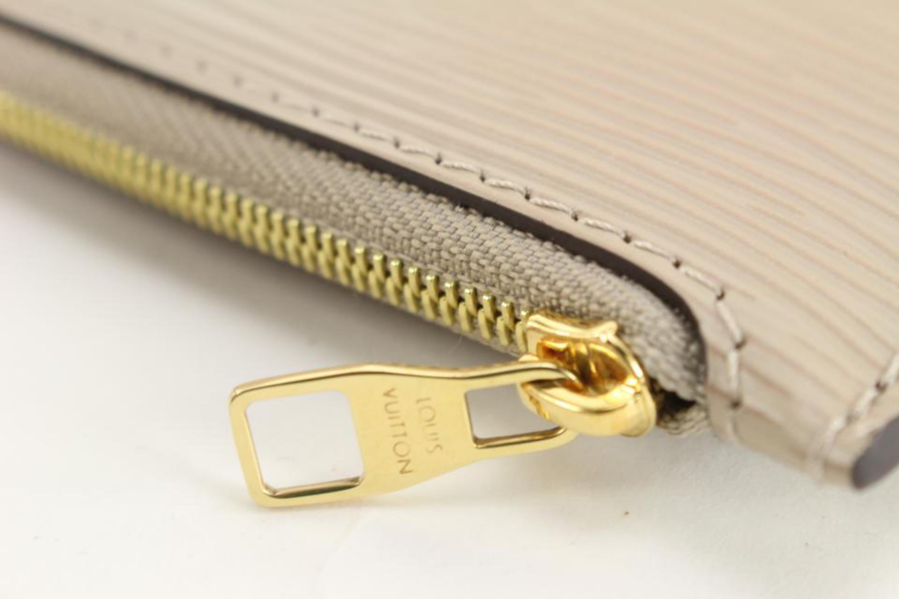 Louis Vuitton Rare Beige Epi Leather Galet Neverfull Pochette MM or GM  39lk83s 2