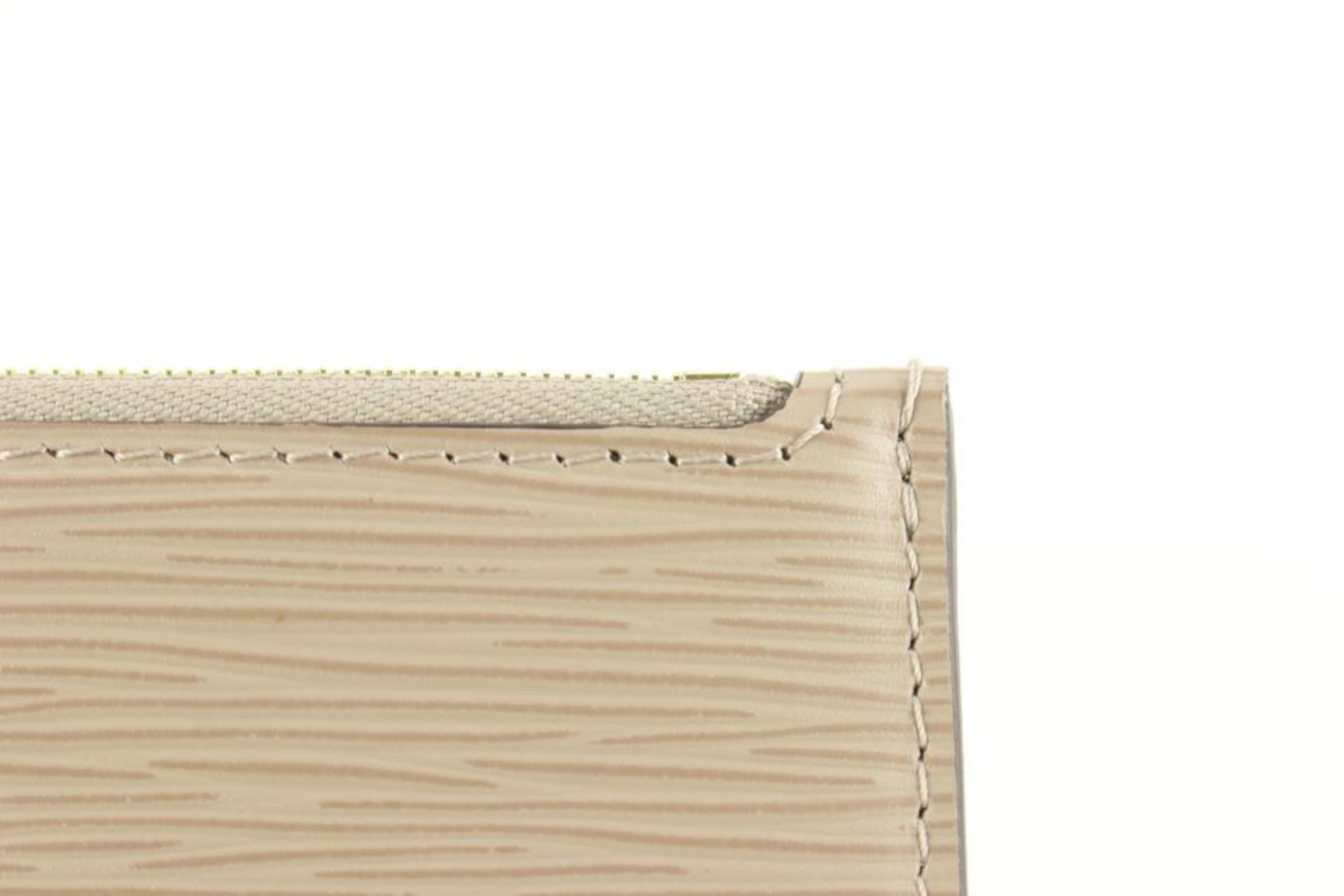 Louis Vuitton Rare Beige Epi Leather Galet Neverfull Pochette MM or GM  39lk83s 3