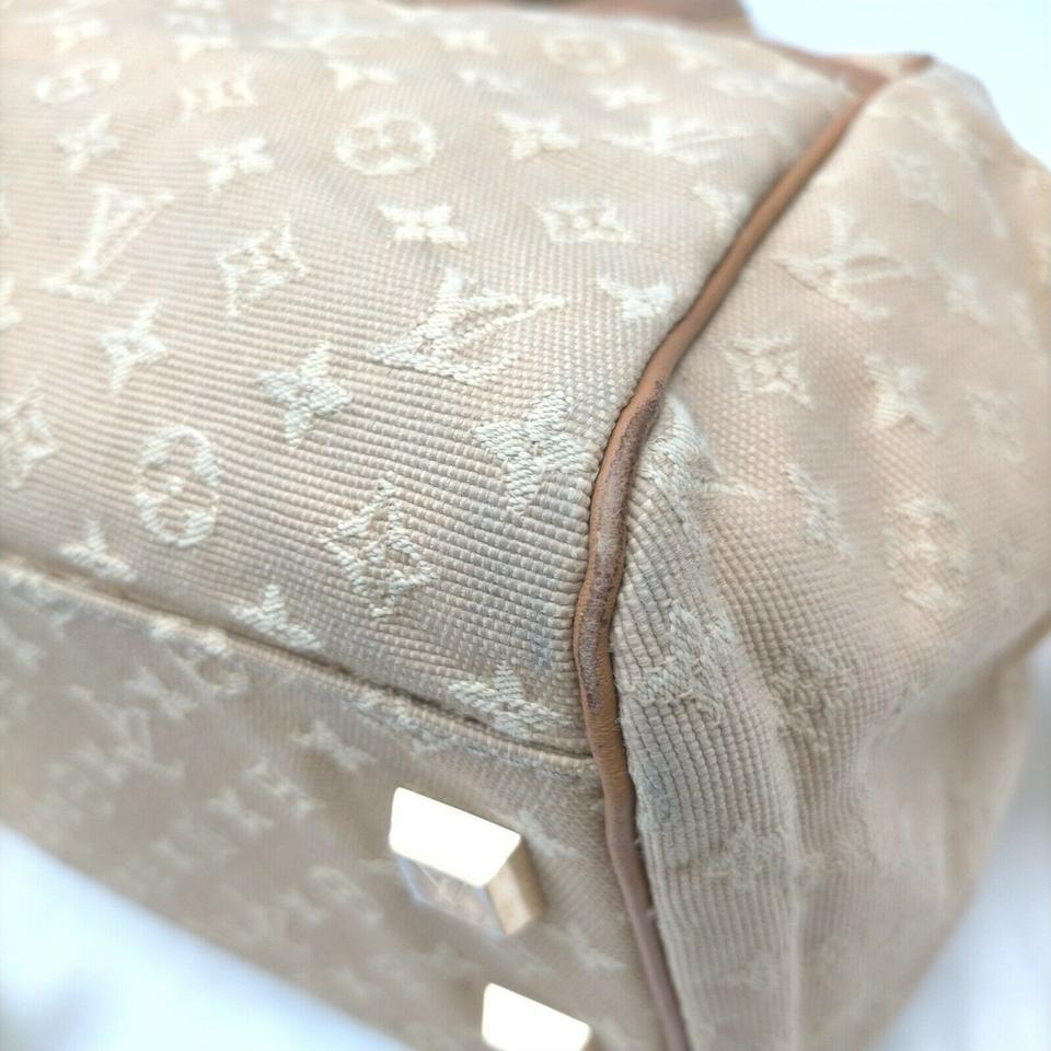 Women's Louis Vuitton Rare Beige Monogram Mini Lin Josephine GM Speedy Boston Bag 862724