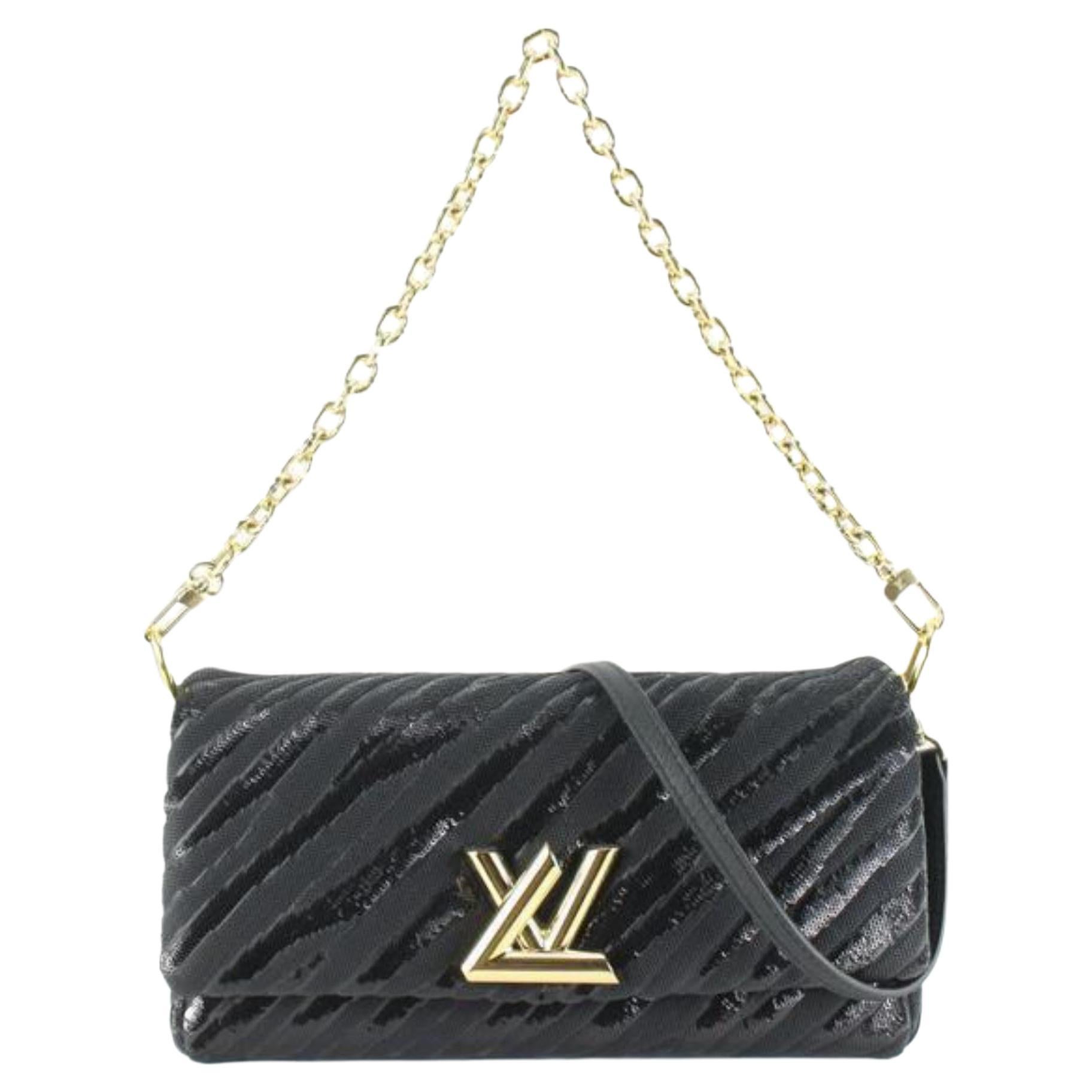 Louis Vuitton Rare Black Night LV Twist Pochette 53L26a