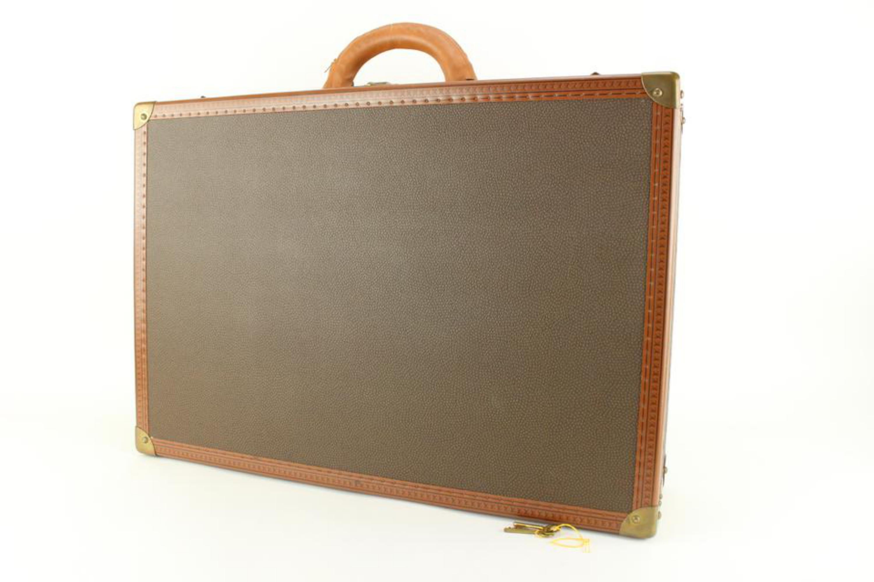 Louis Vuitton Rare malle à vapeur Bisten 60 rigide 3lz729s 6
