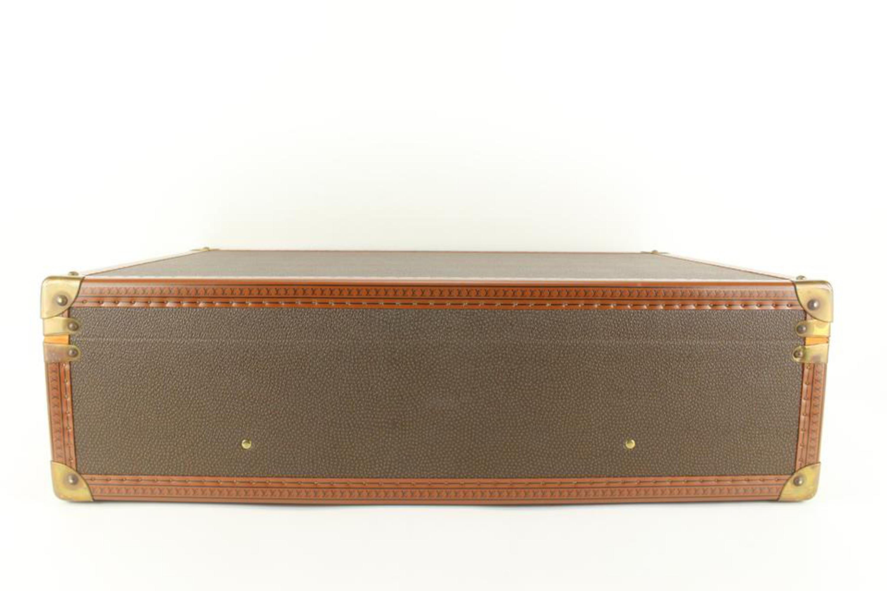 Louis Vuitton Rare malle à vapeur Bisten 60 rigide 3lz729s Bon état à Dix hills, NY