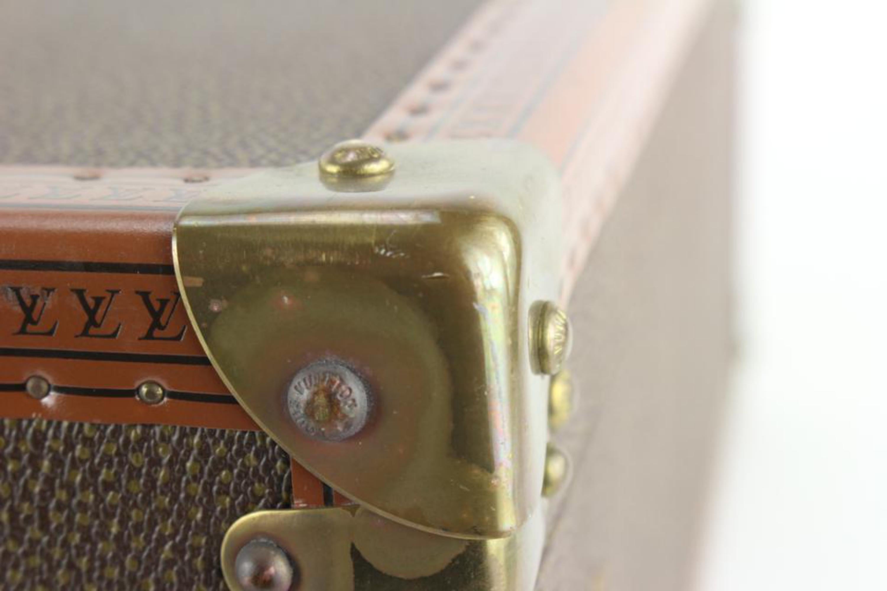 Louis Vuitton Rare malle à vapeur Bisten 60 rigide 3lz729s 1
