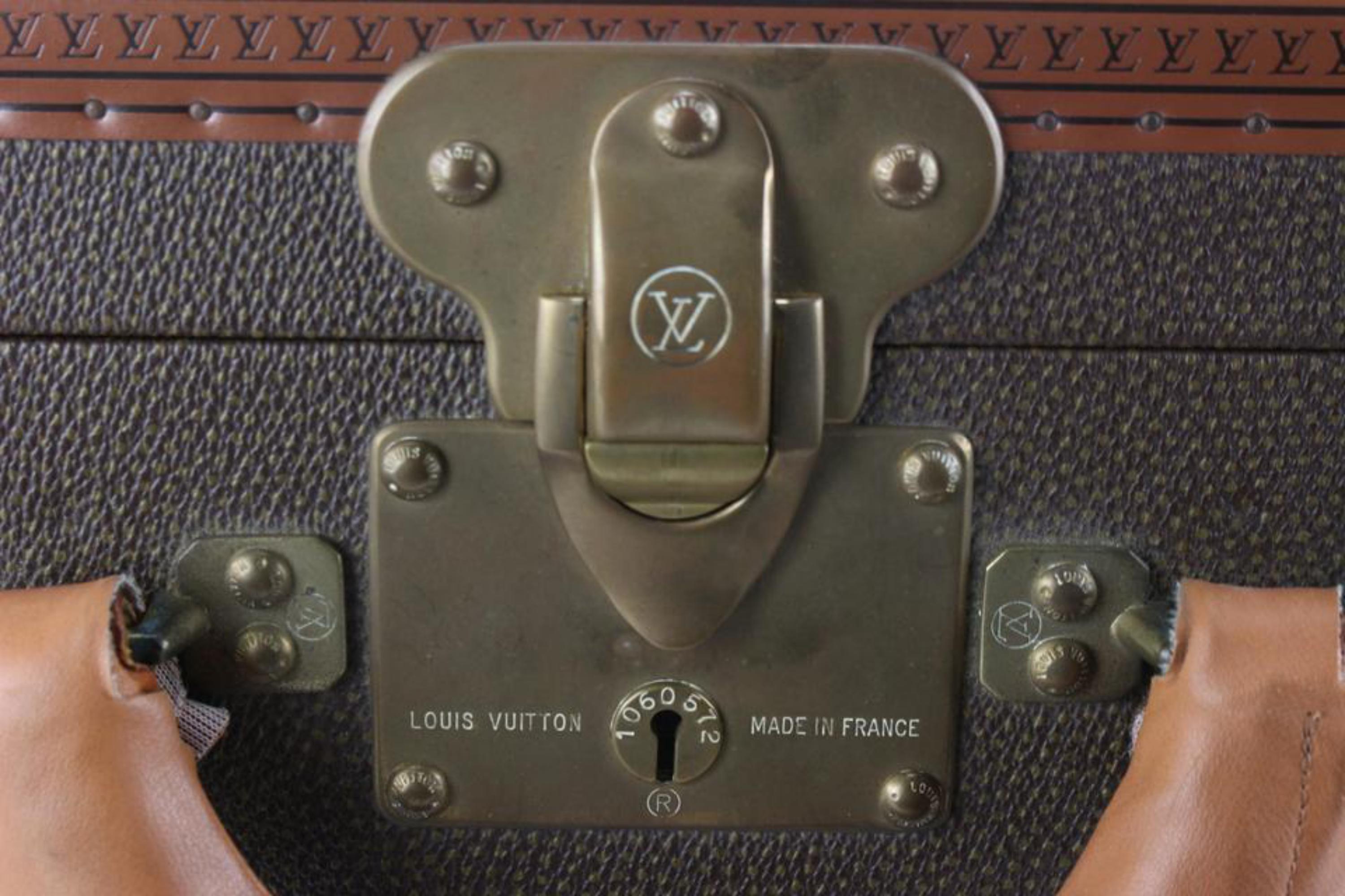 Louis Vuitton Rare malle à vapeur Bisten 60 rigide 3lz729s 3