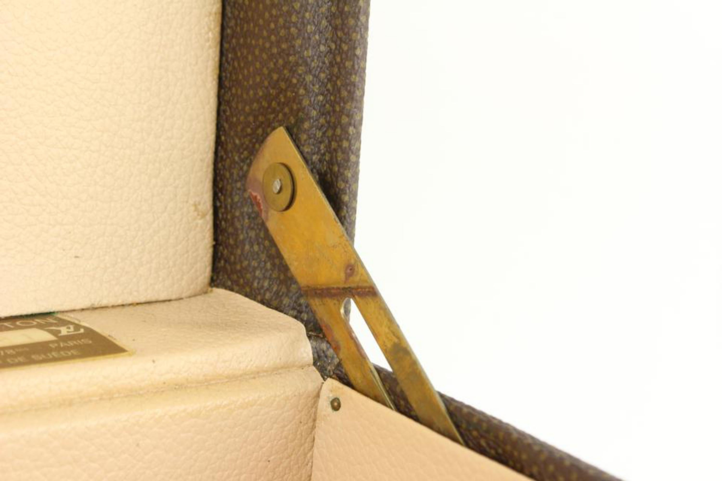 Louis Vuitton Rare malle à vapeur Bisten 60 rigide 3lz729s 4