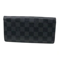 Louis Vuitton Rare Brazza Damier GM Graphite Canvas Bifold Wallet LV-W0930P-0386