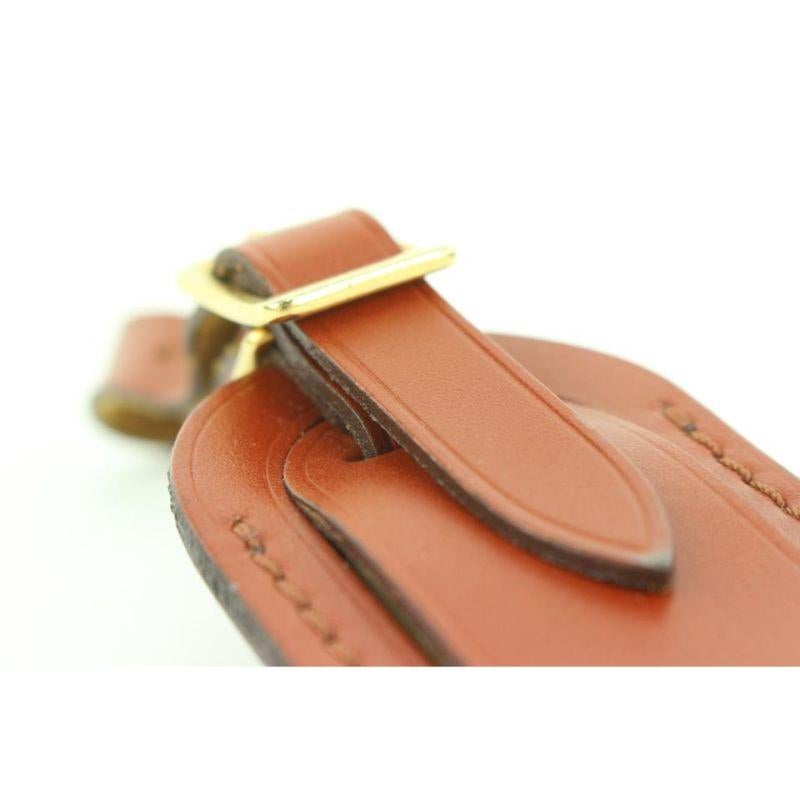 Seltene braune Leder-Gepäcktasche/Taschenanhänger Speedy Keepall Epi von Louis Vuitton im Angebot 7